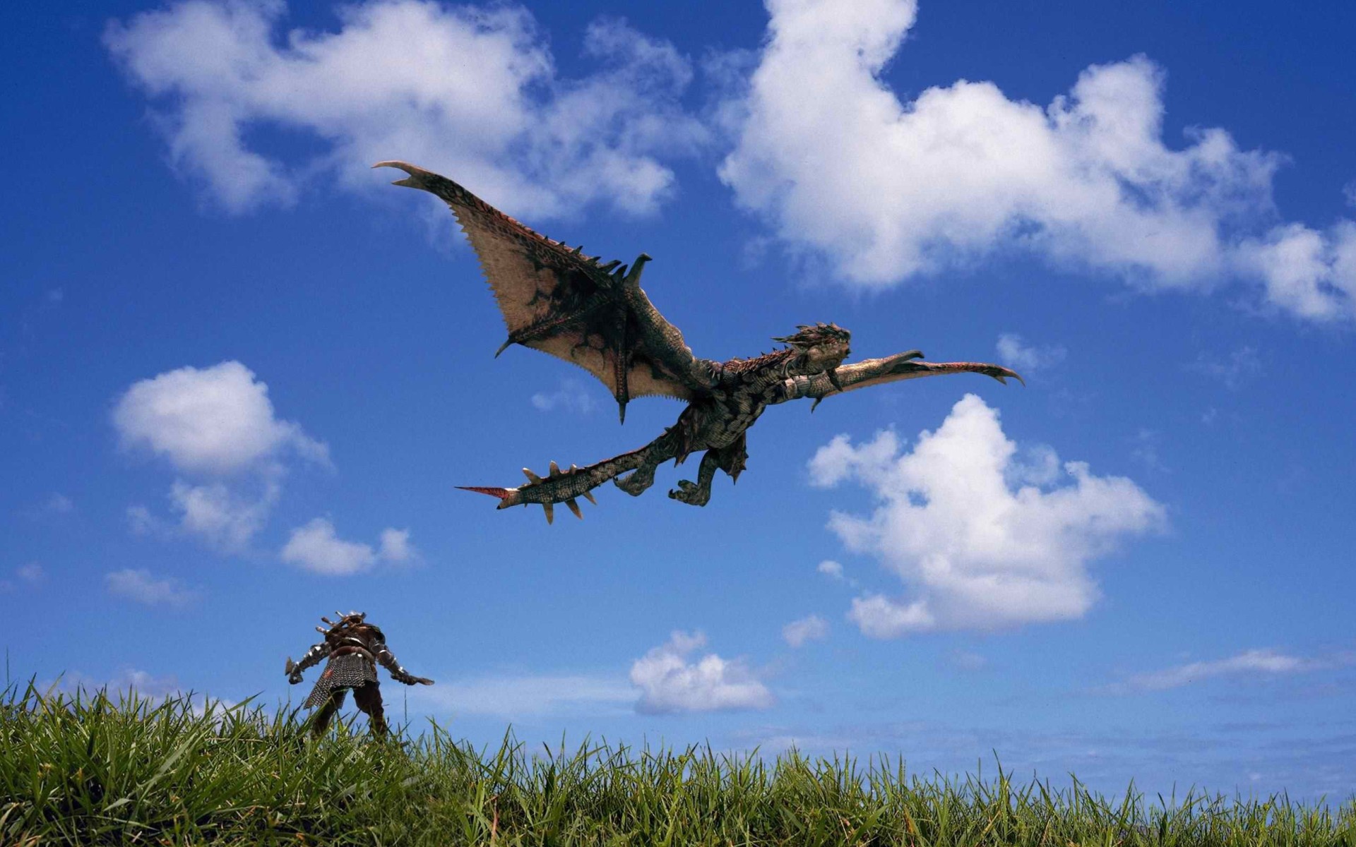 Монстр летит над полем