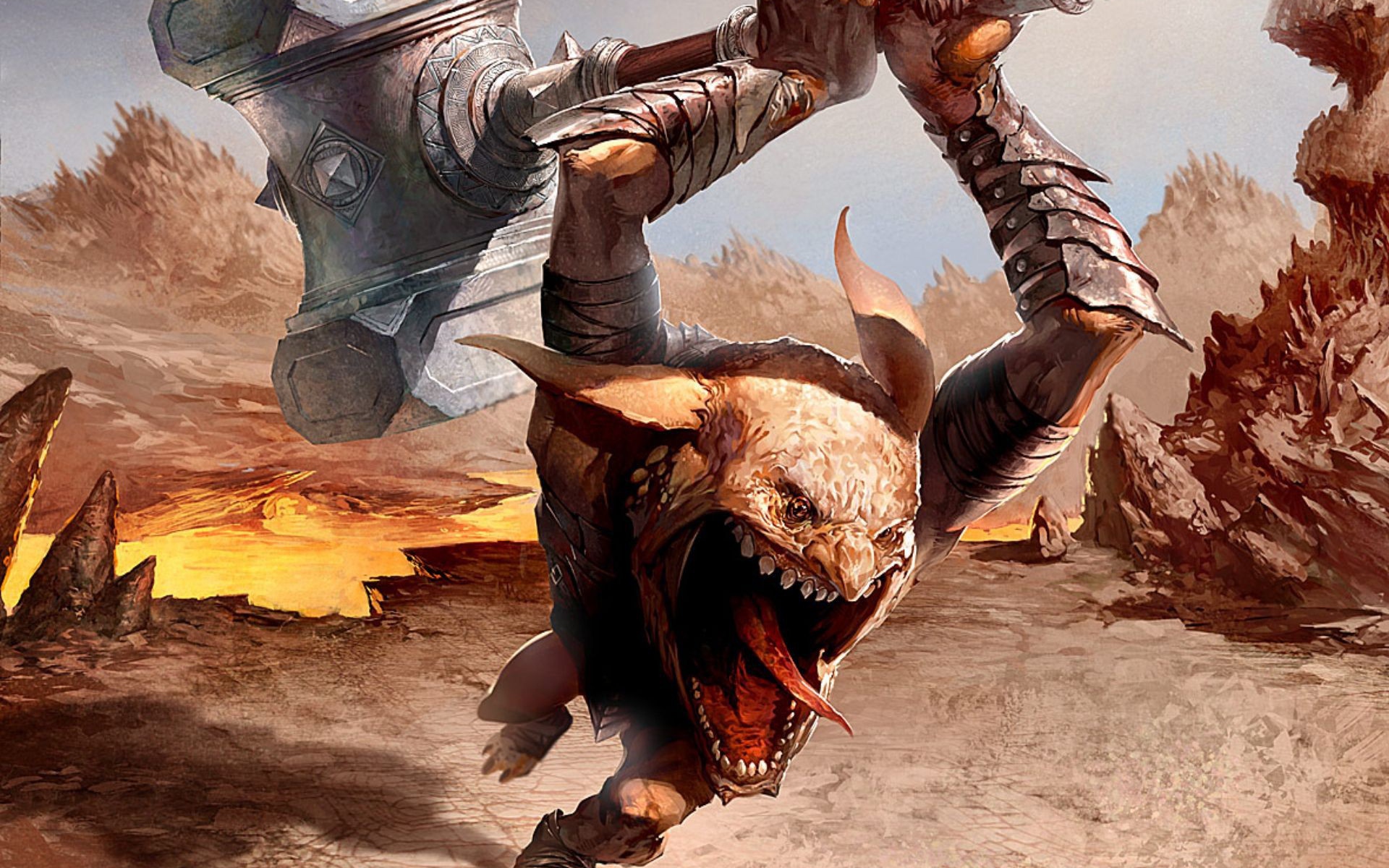 Чудовище с молотом