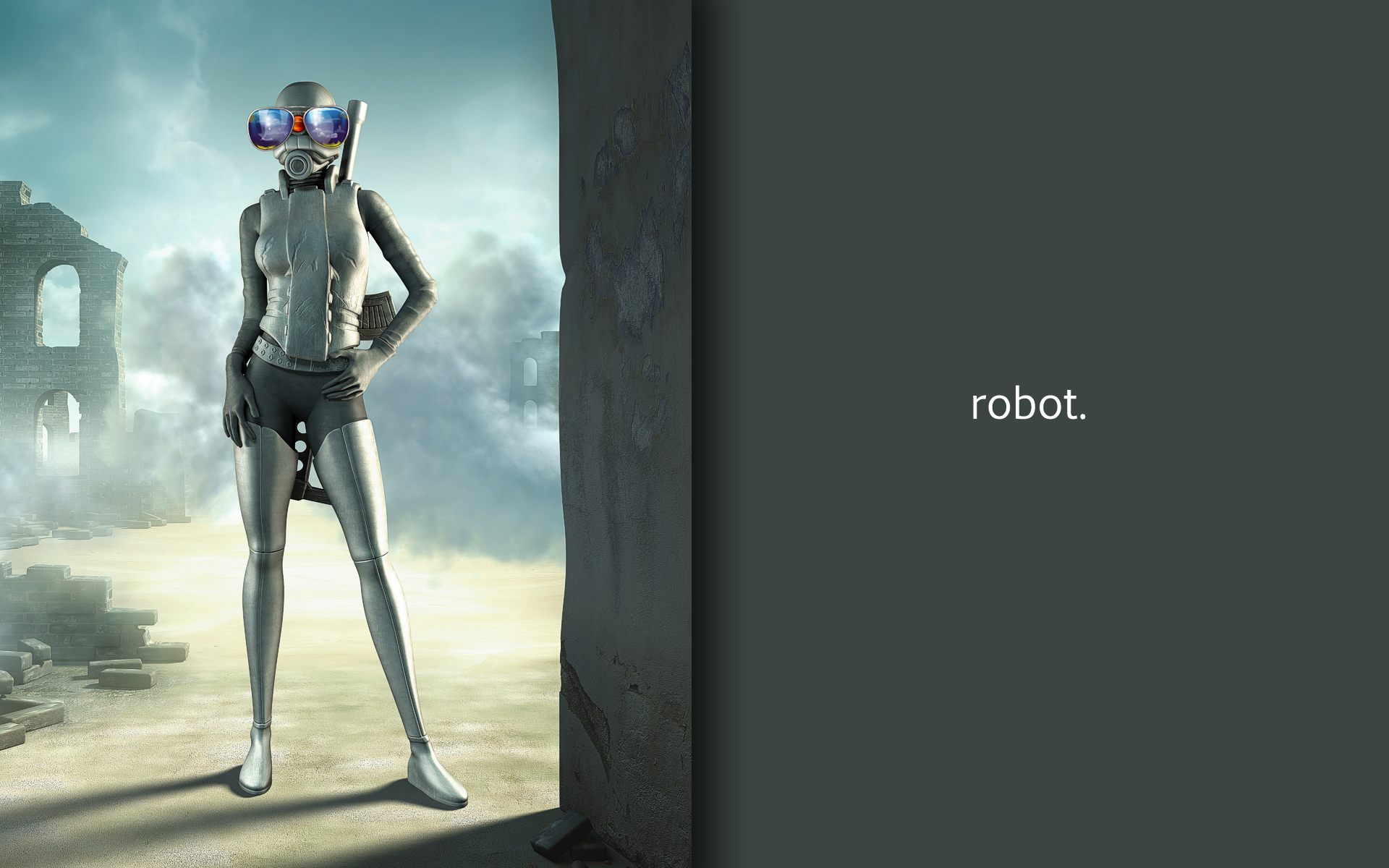 Робот в синих очках