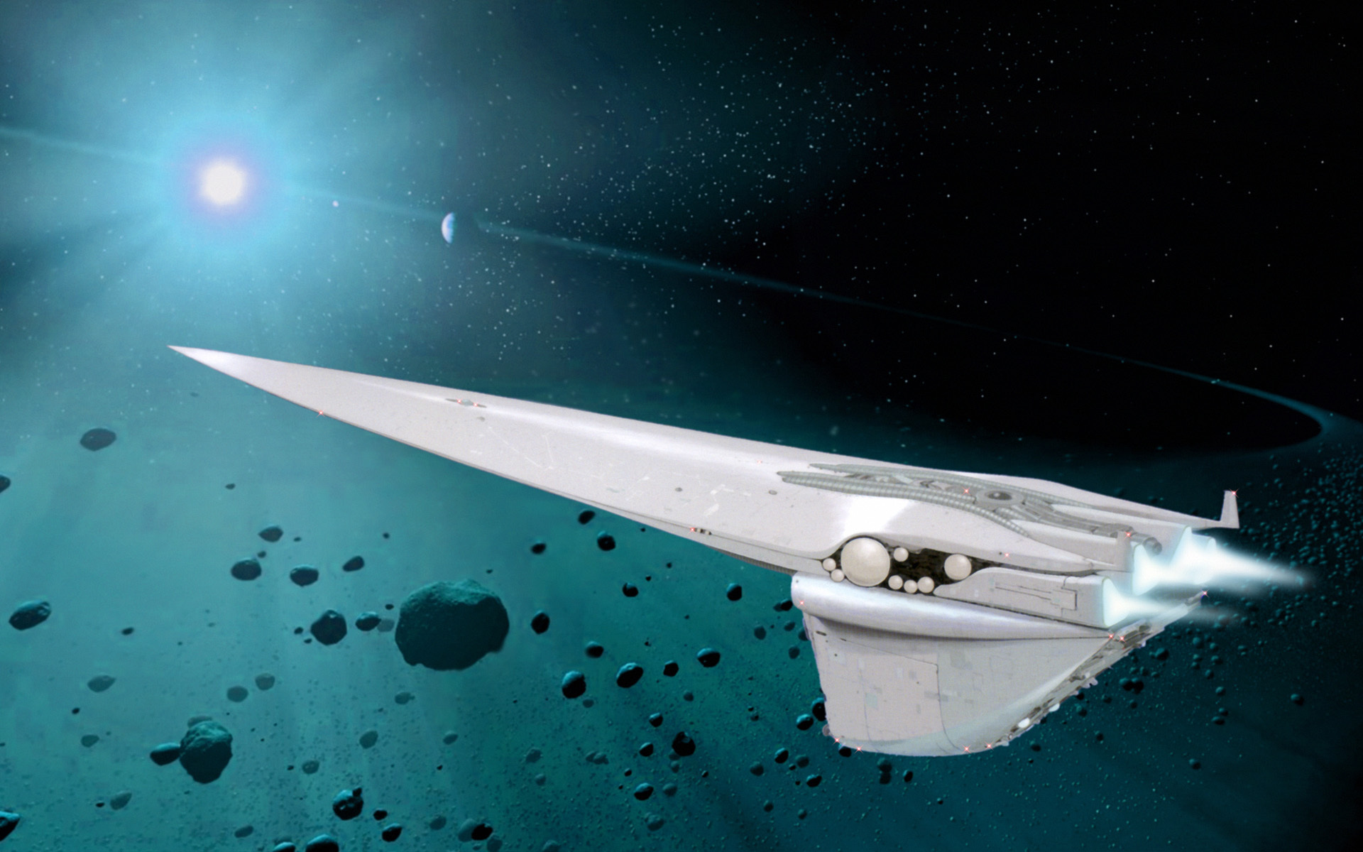 Белый космический корабль