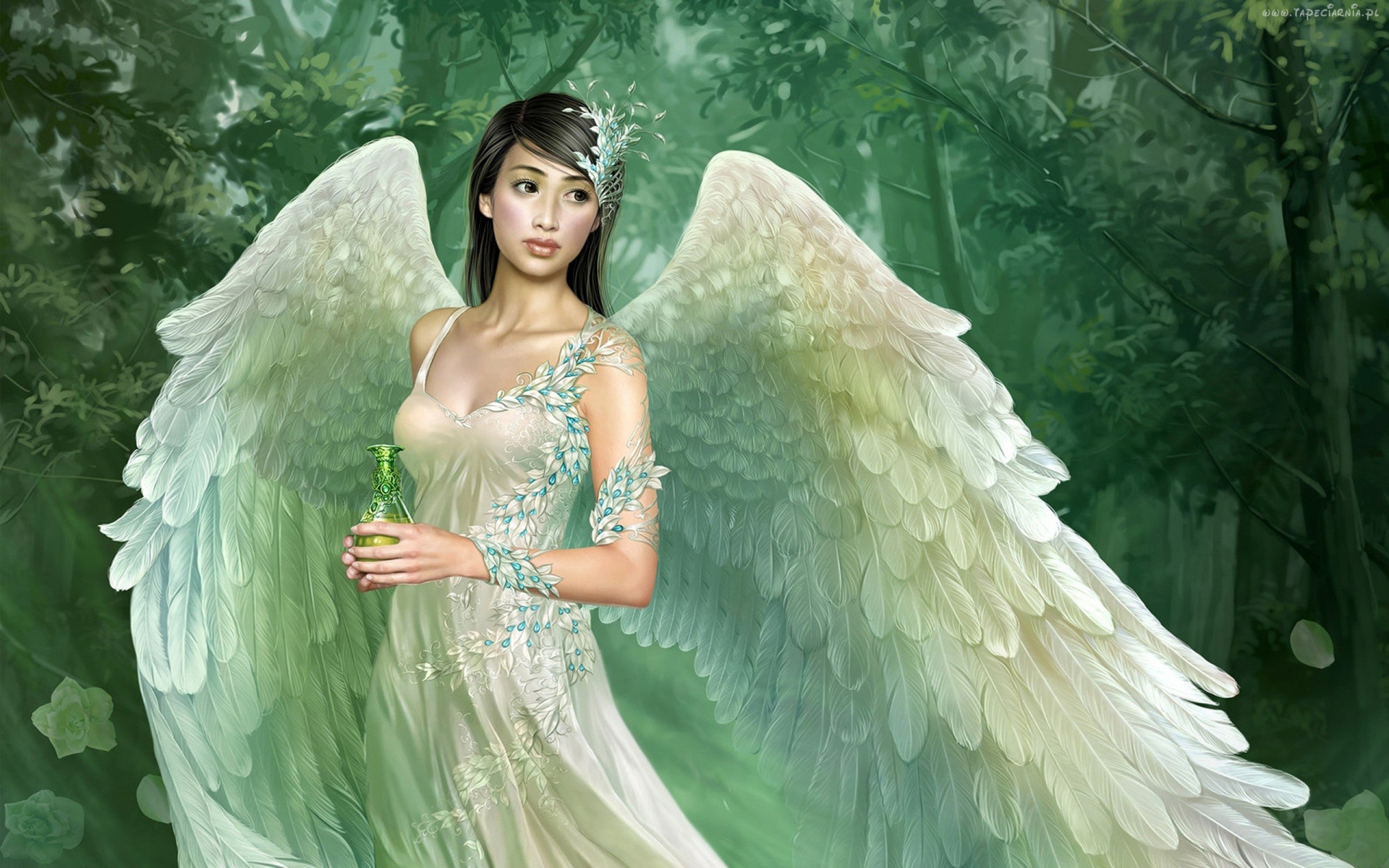 Ангел в белом платье