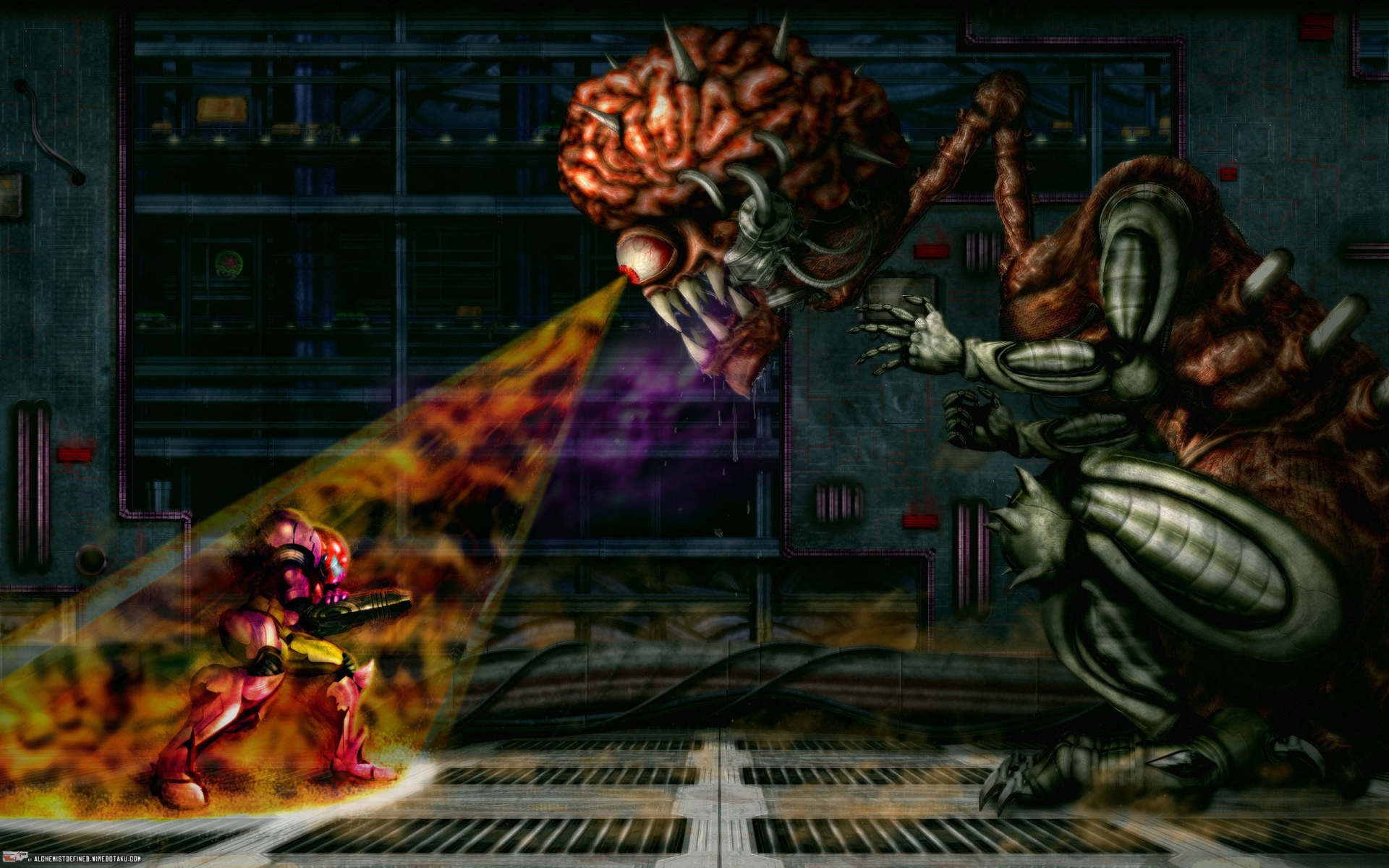 Монстр с острыми зубами