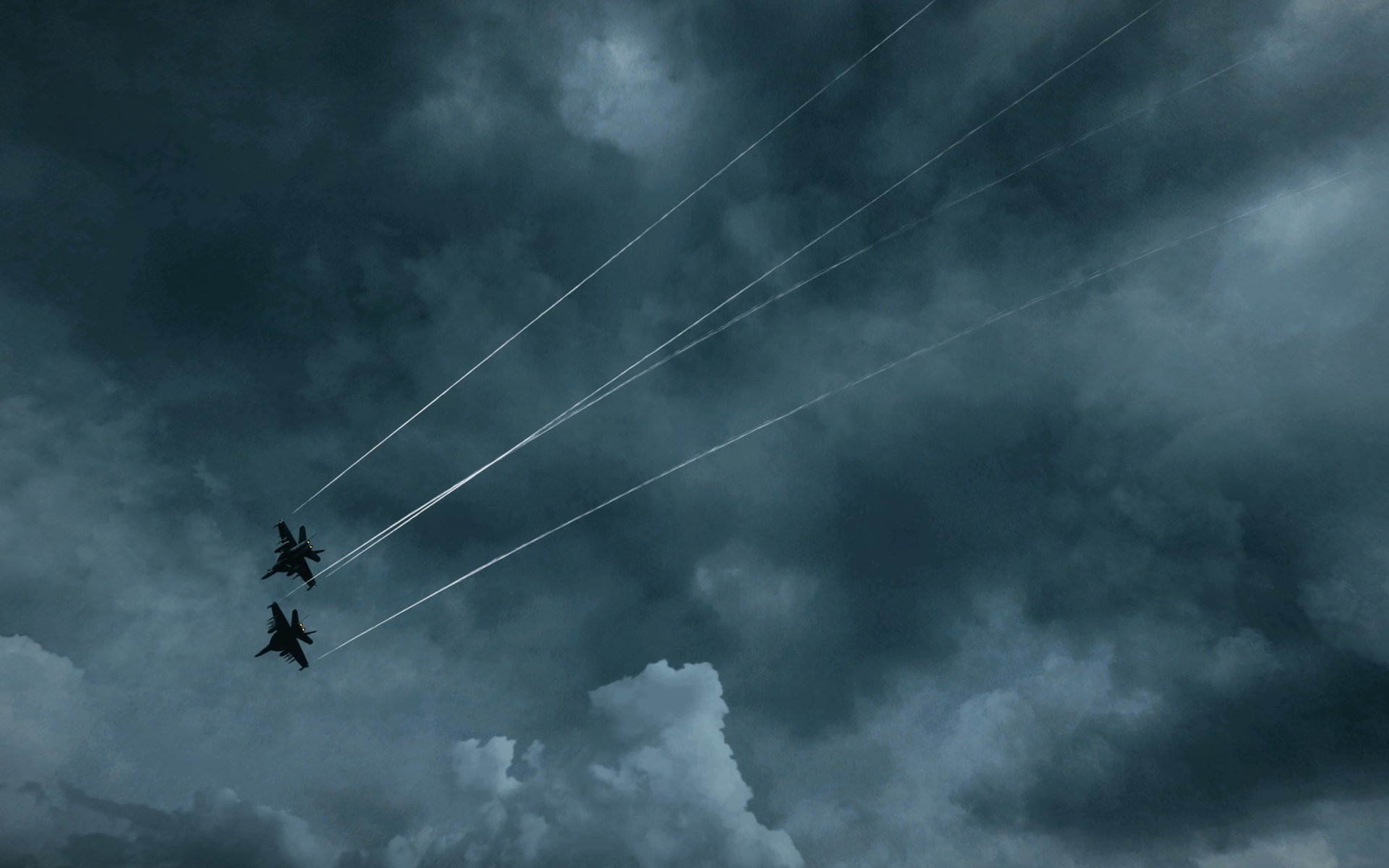 Два самолета из видео игры