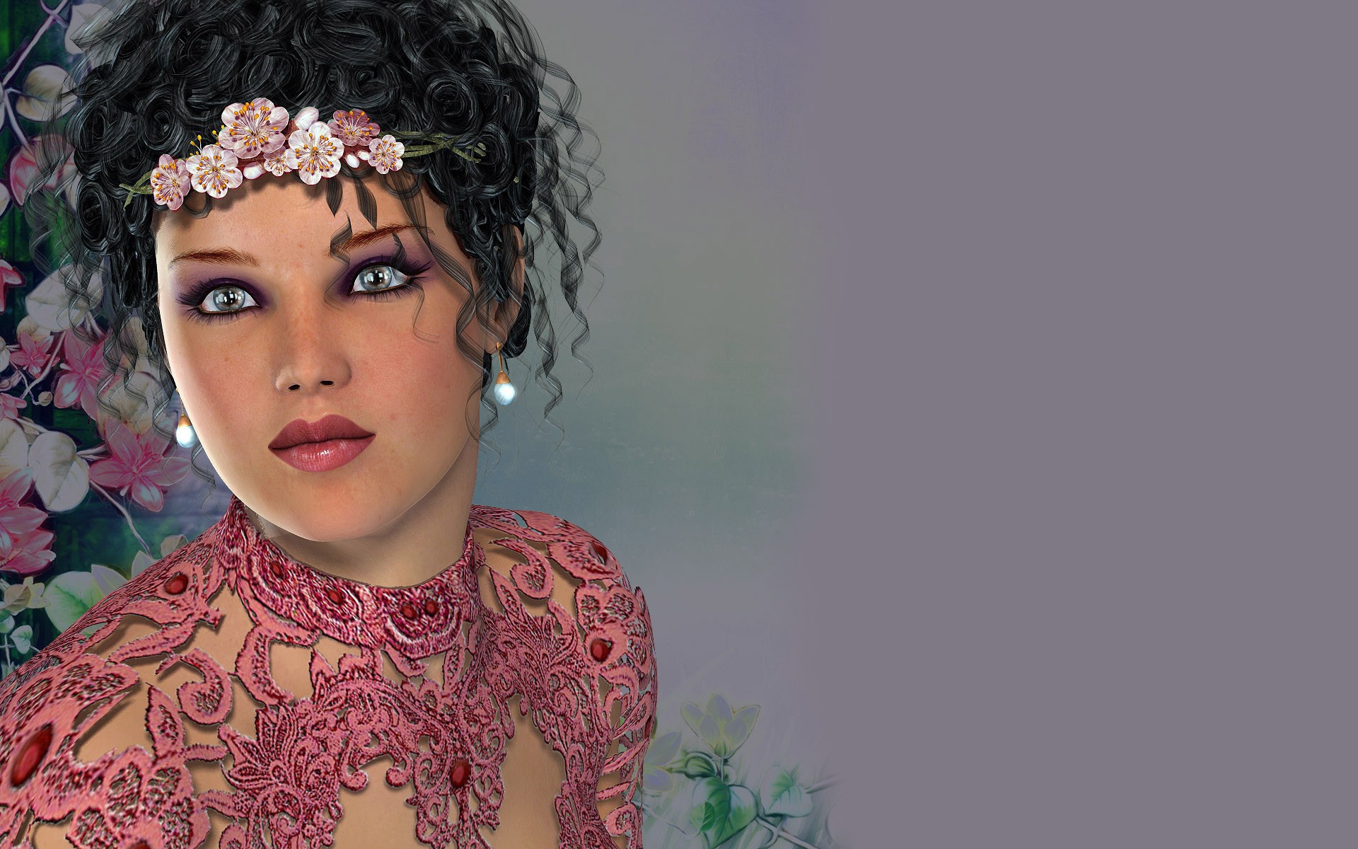 Девушка с диадемой