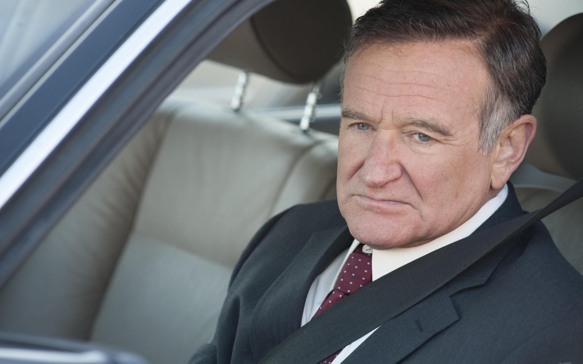 Робин Уильямс за рулем автомобиля