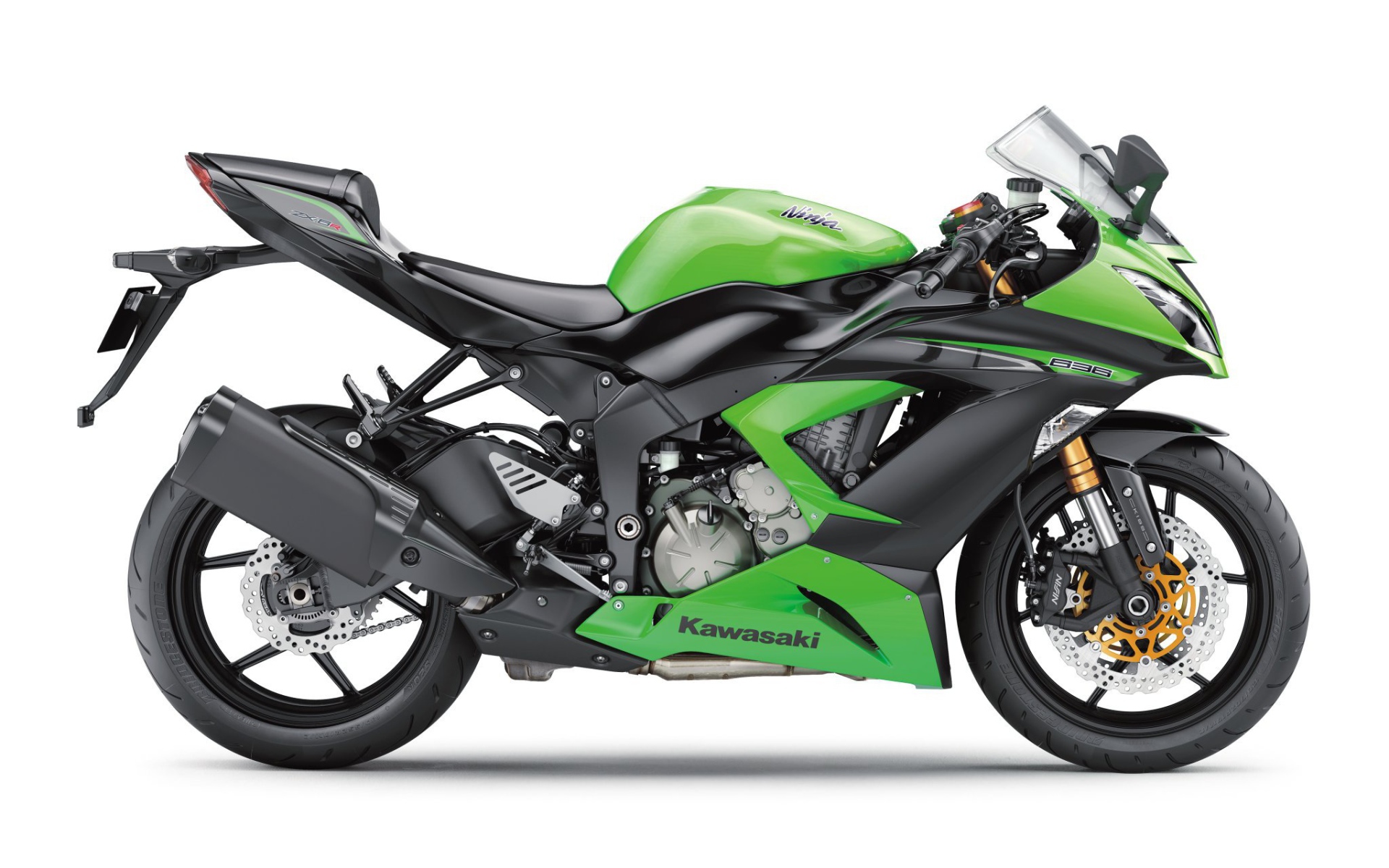 Мотоцикл модели Kawasaki Ninja ZX-6R 636 Performance