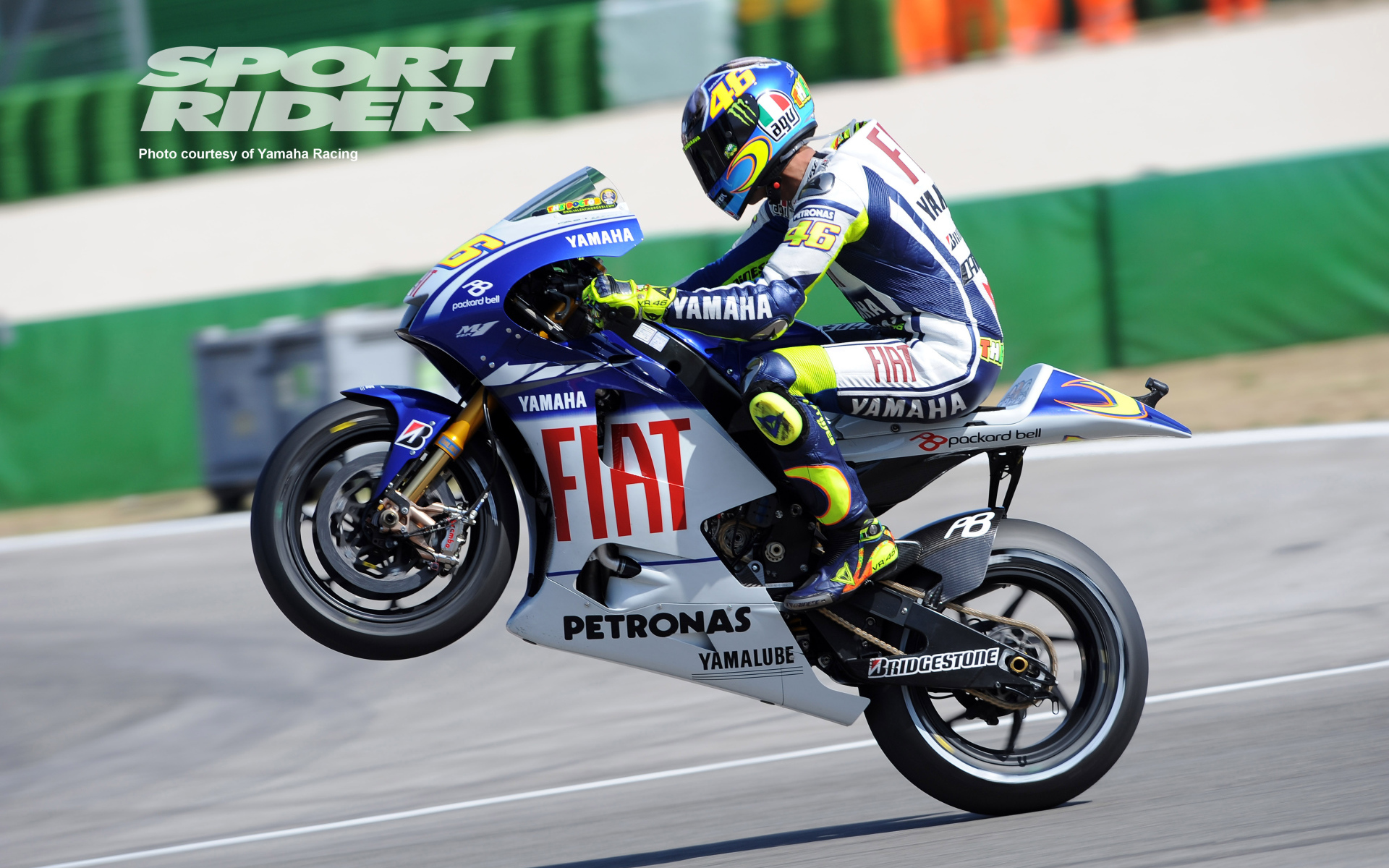 Валентино Росси на мотоцикле