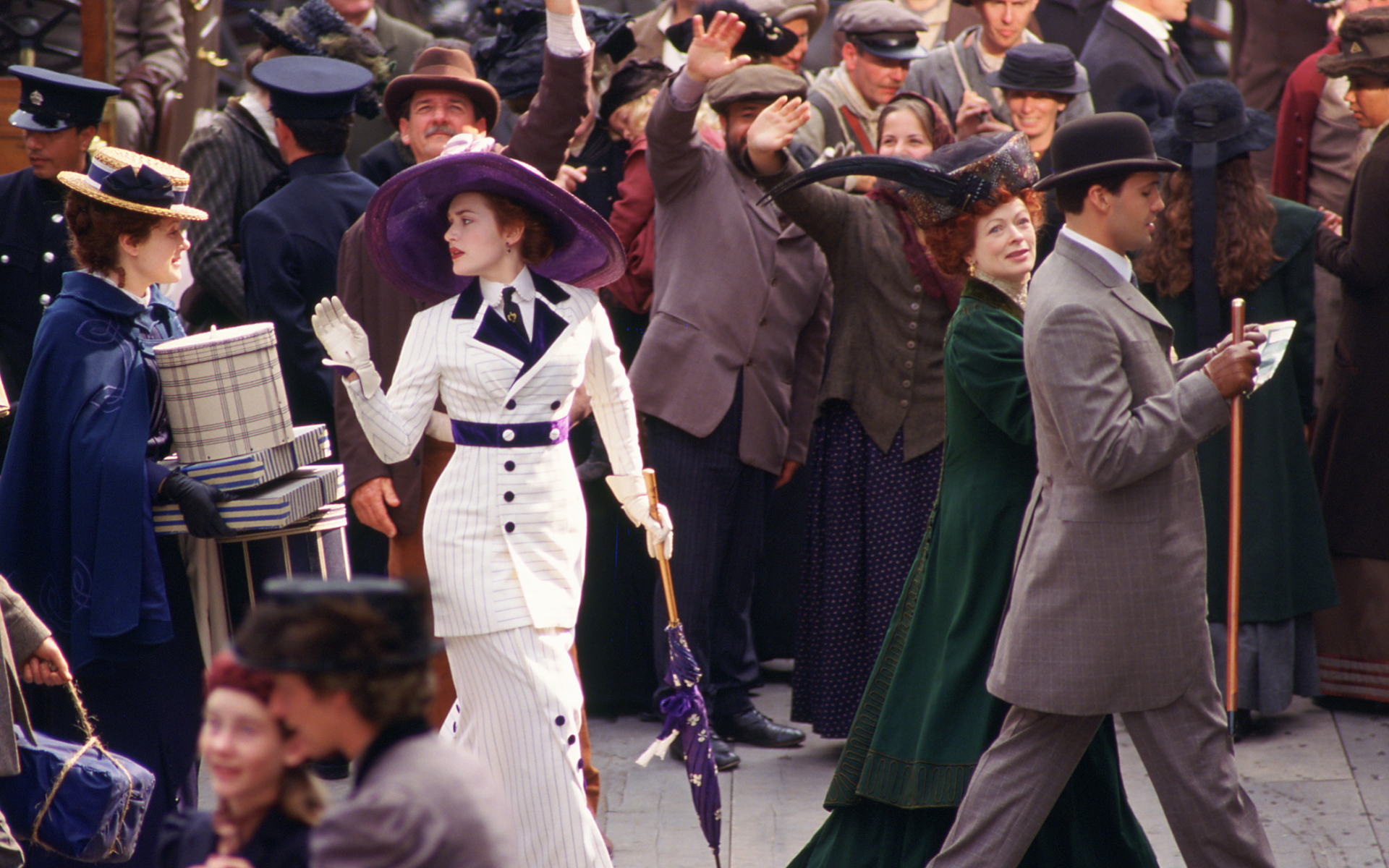 Посадка на корабль в фильме Титаник