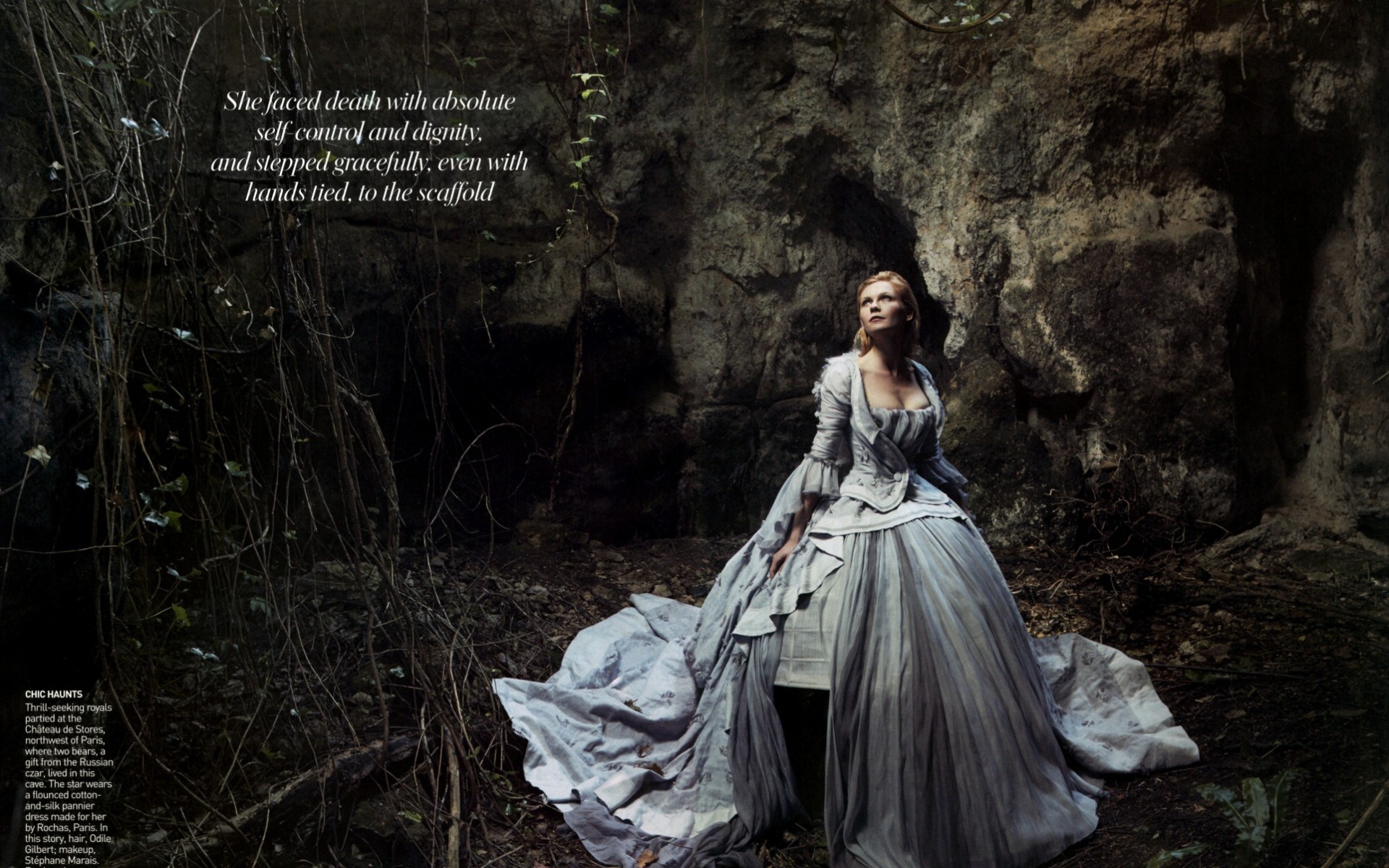 Актриса в роли Марии Антуанетты