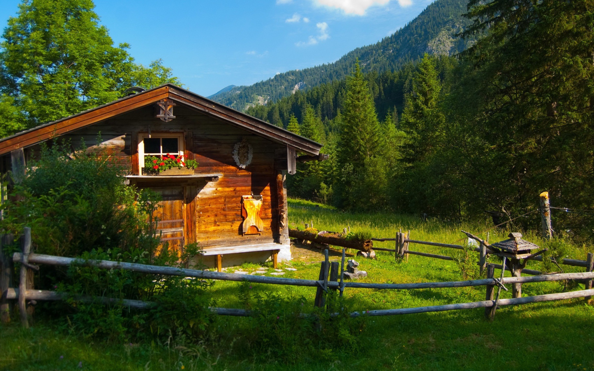 Деревенский дом в горах