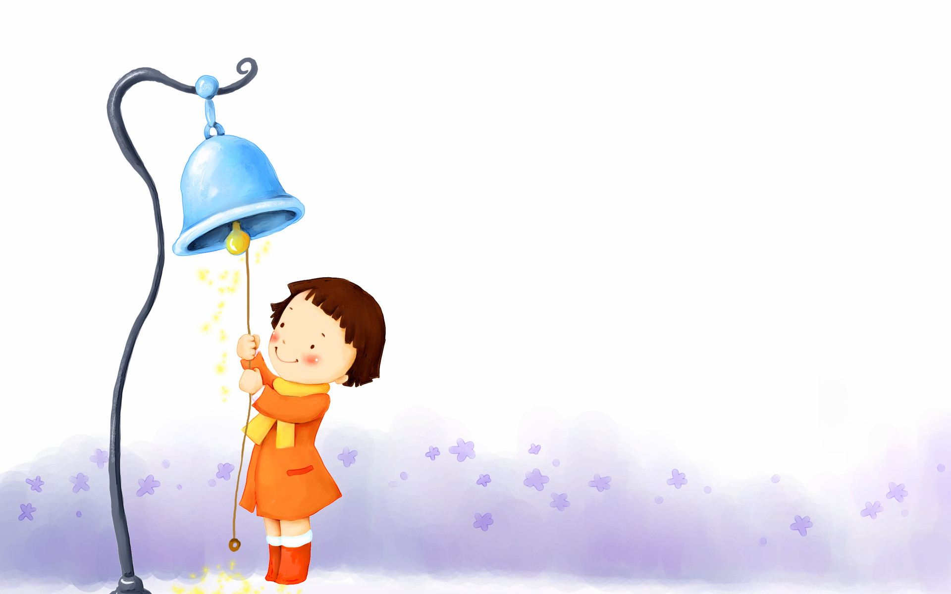 Девочка с колокольчиком