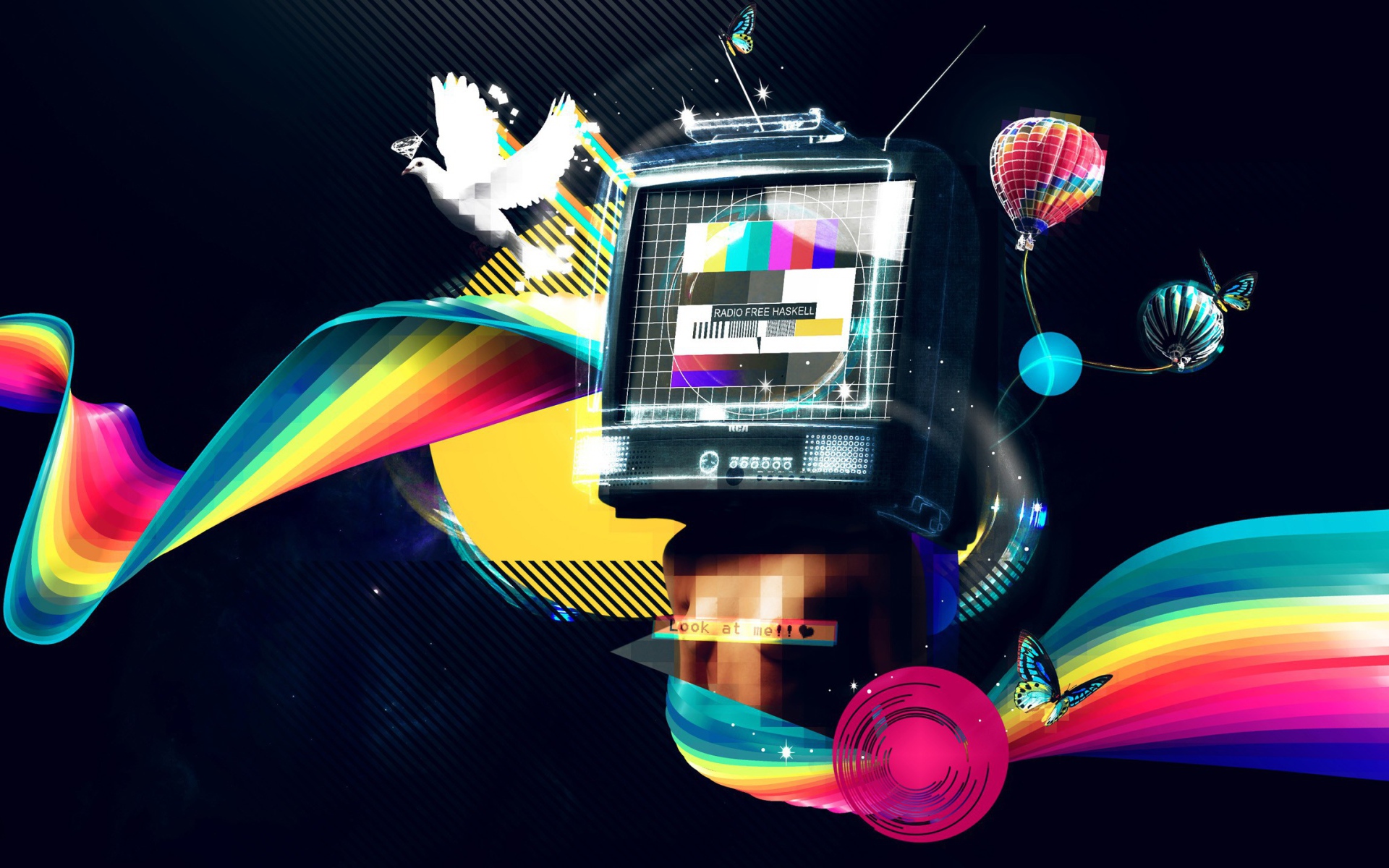 Абстракция с телевизором