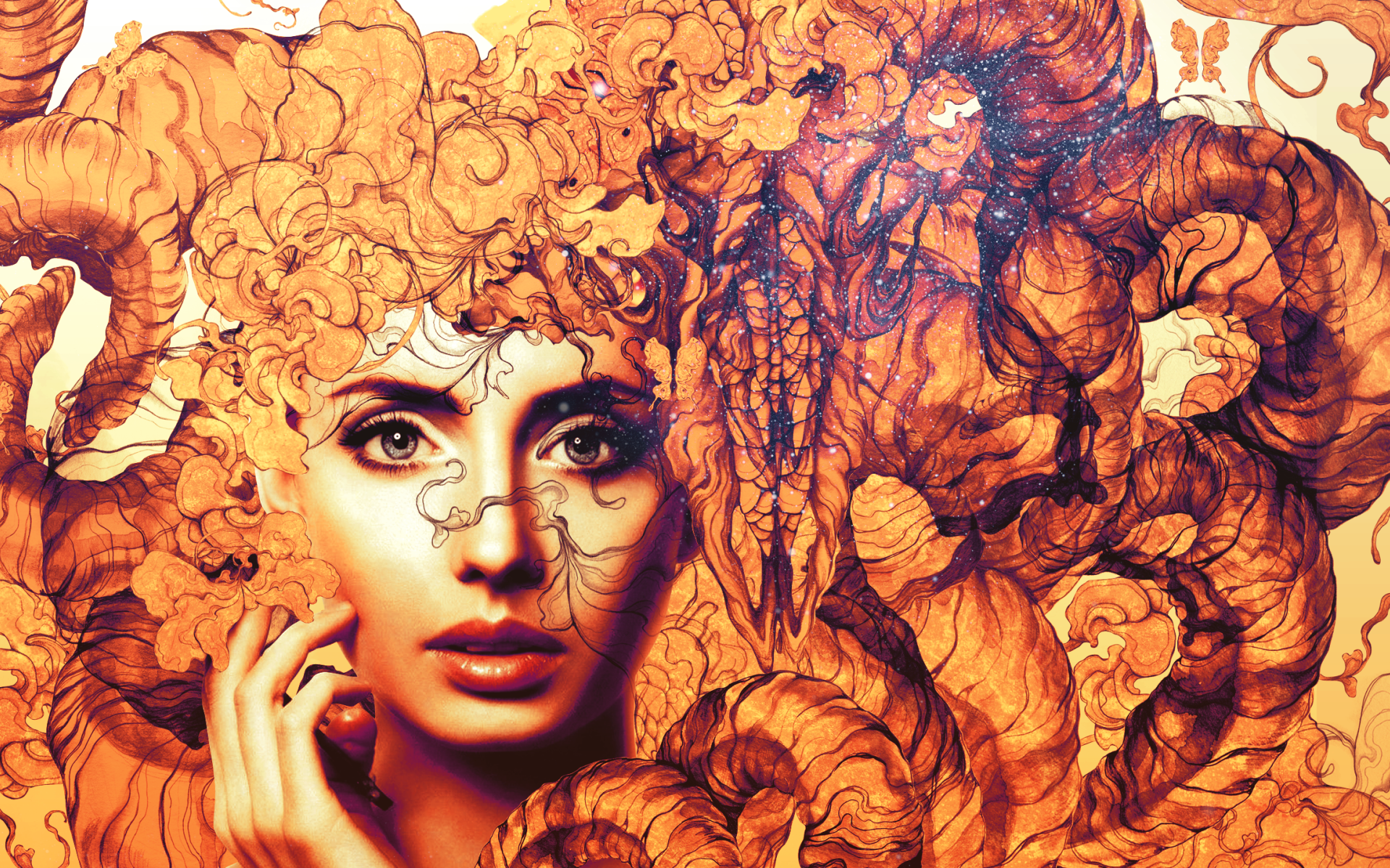 Лицо девушки