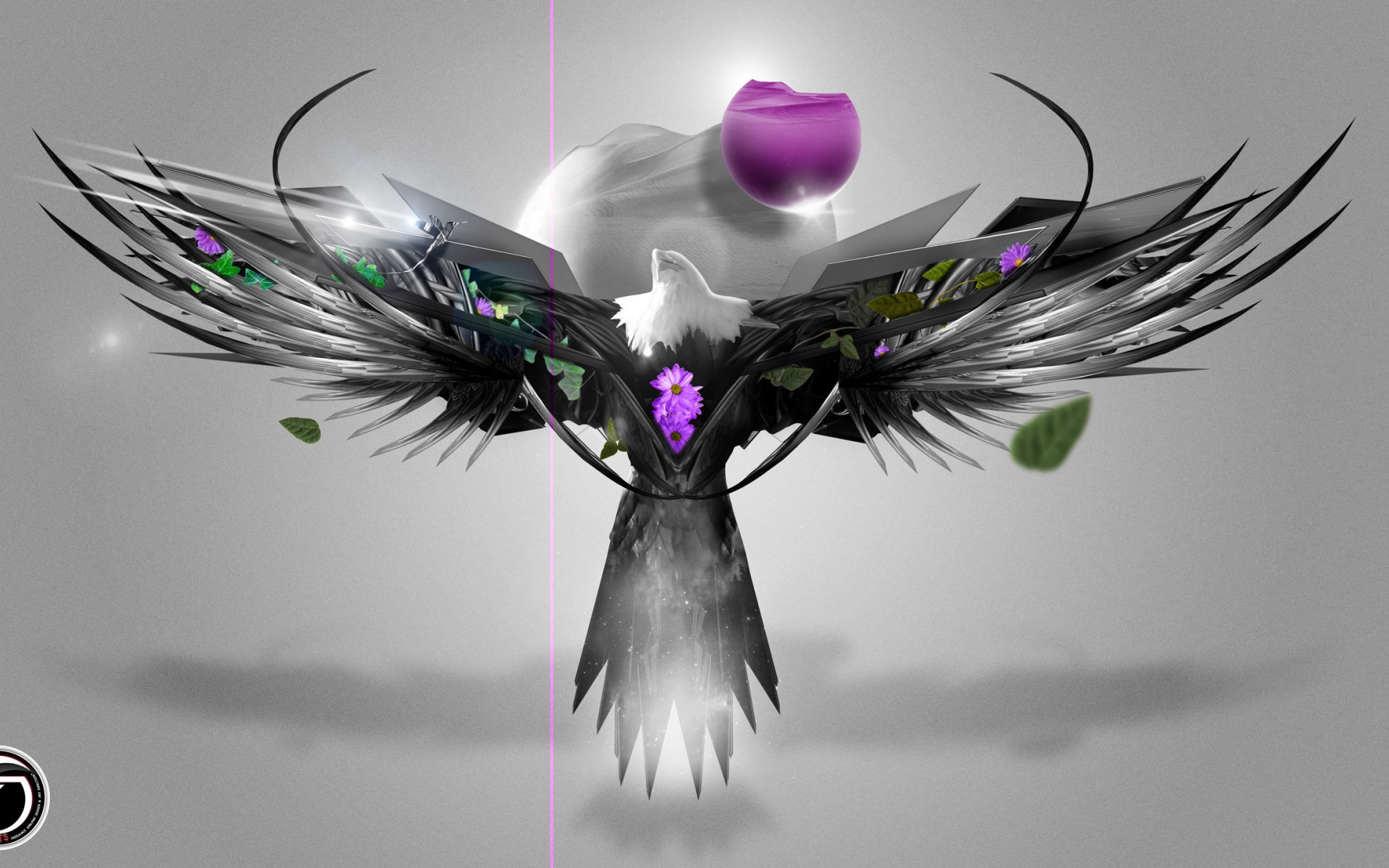 Абстрактный символ из птицы