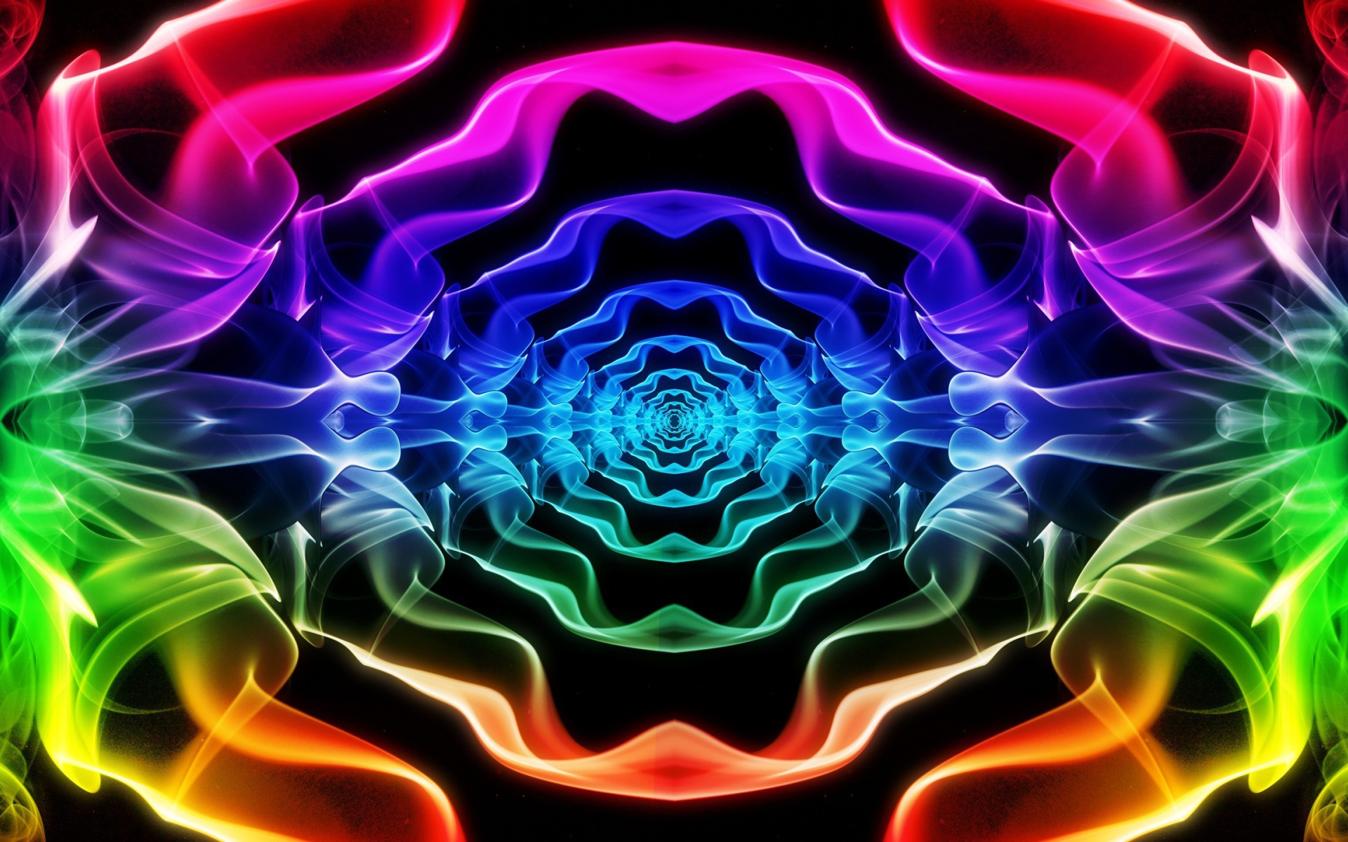 Абстрактный цветной тоннель