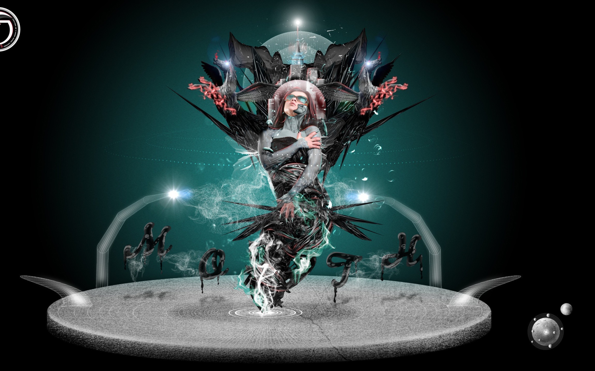 Абстракция с женщиной