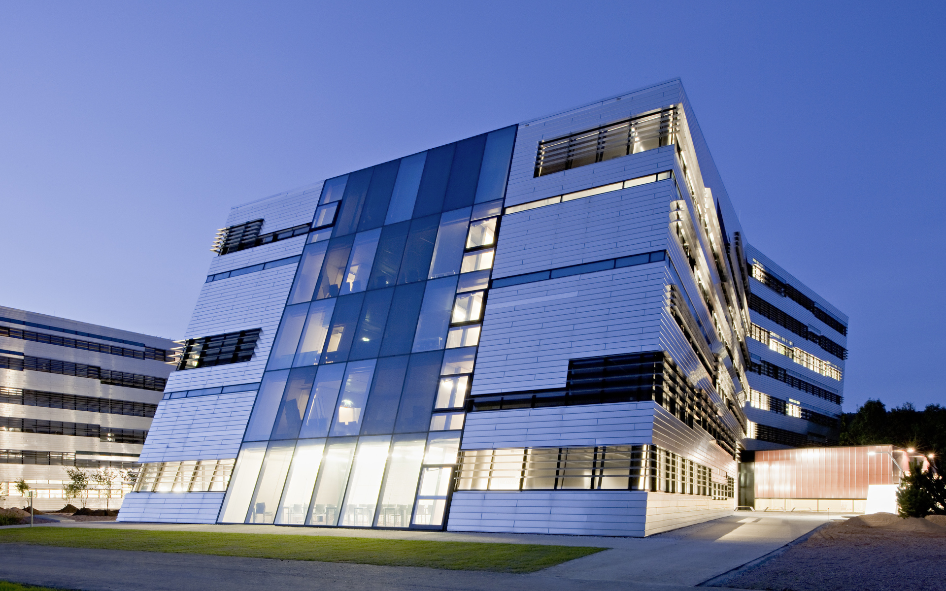 Красивое здание в городе Линц, Австрия