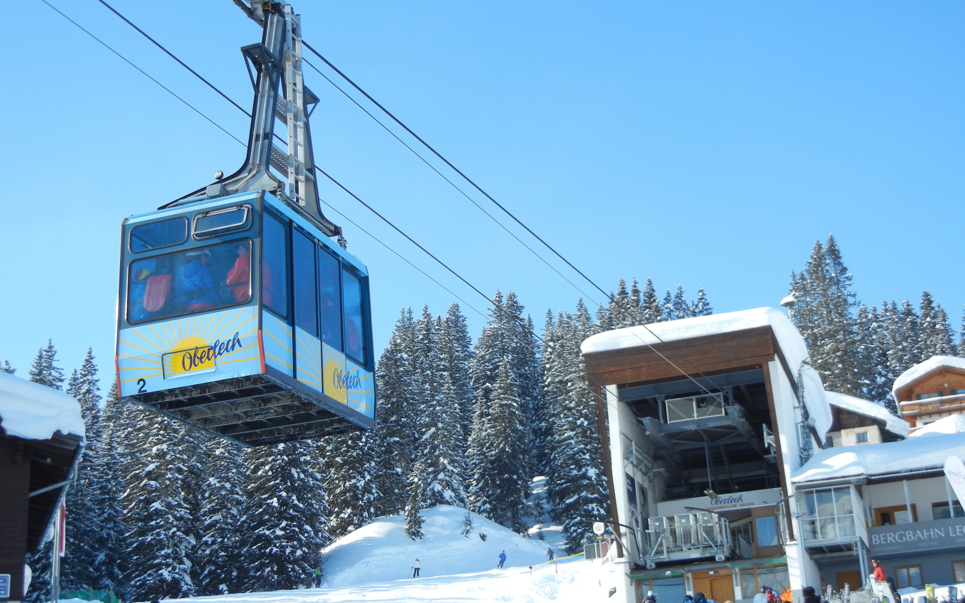 Подъемник на горнолыжном курорте Лех, Австрия