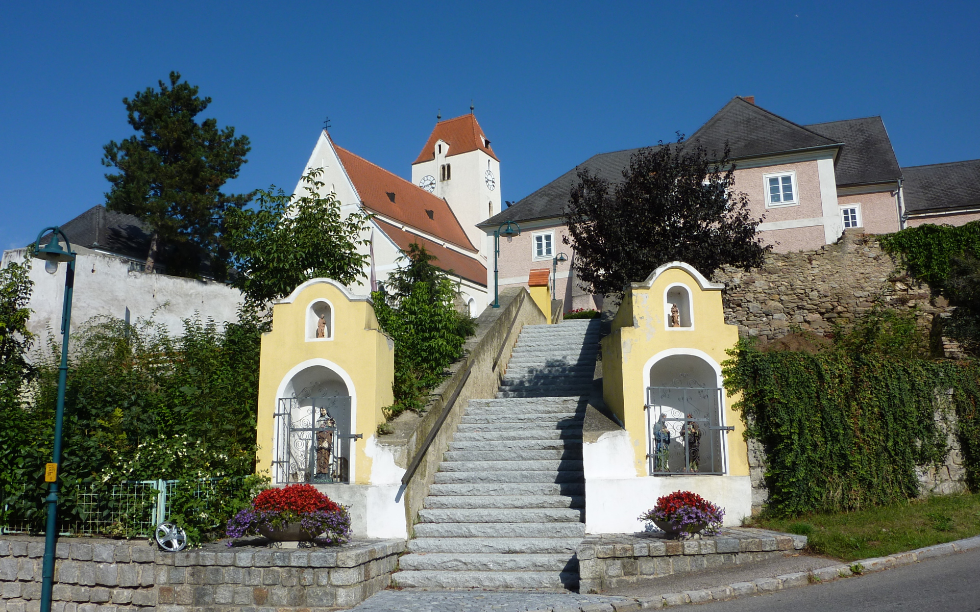 Лестница в городе Лэнгенфельд, Австрия