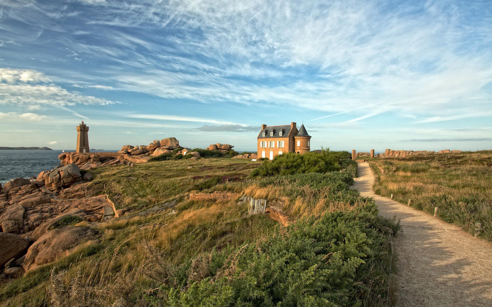 Морское побережье в Бретань, Франция