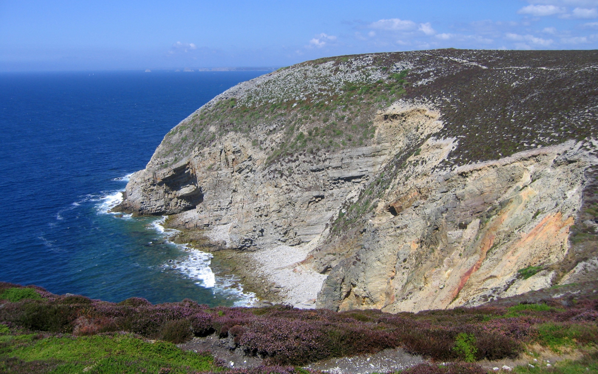 Побережье моря в Бретань, Франция