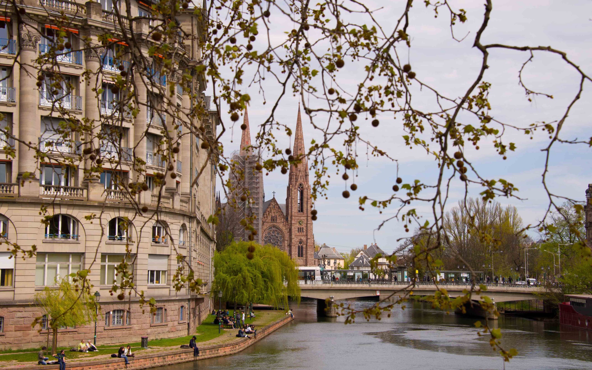 Весна в городе Страсбург, Франция