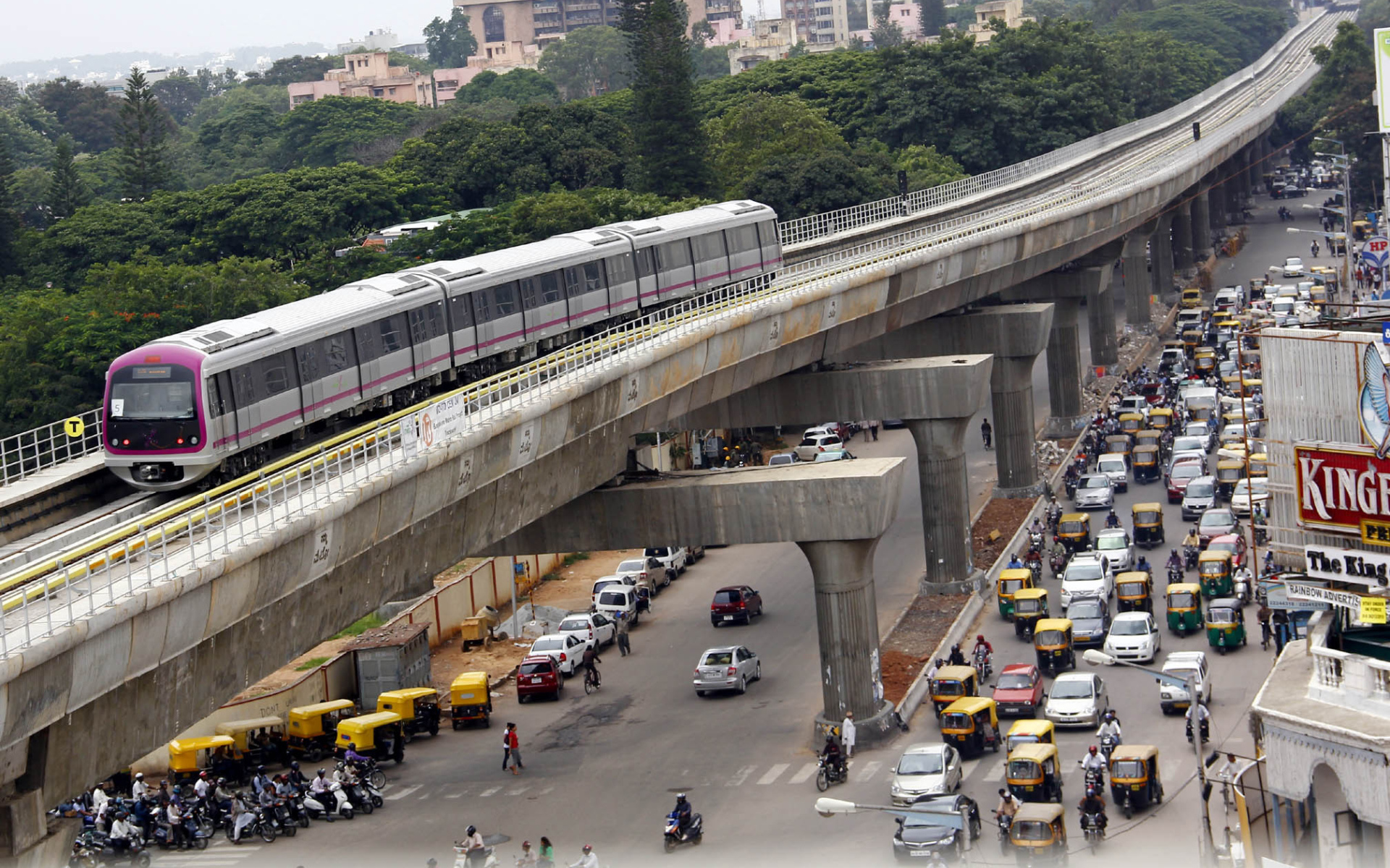 Транспортное движение в Бангалоре