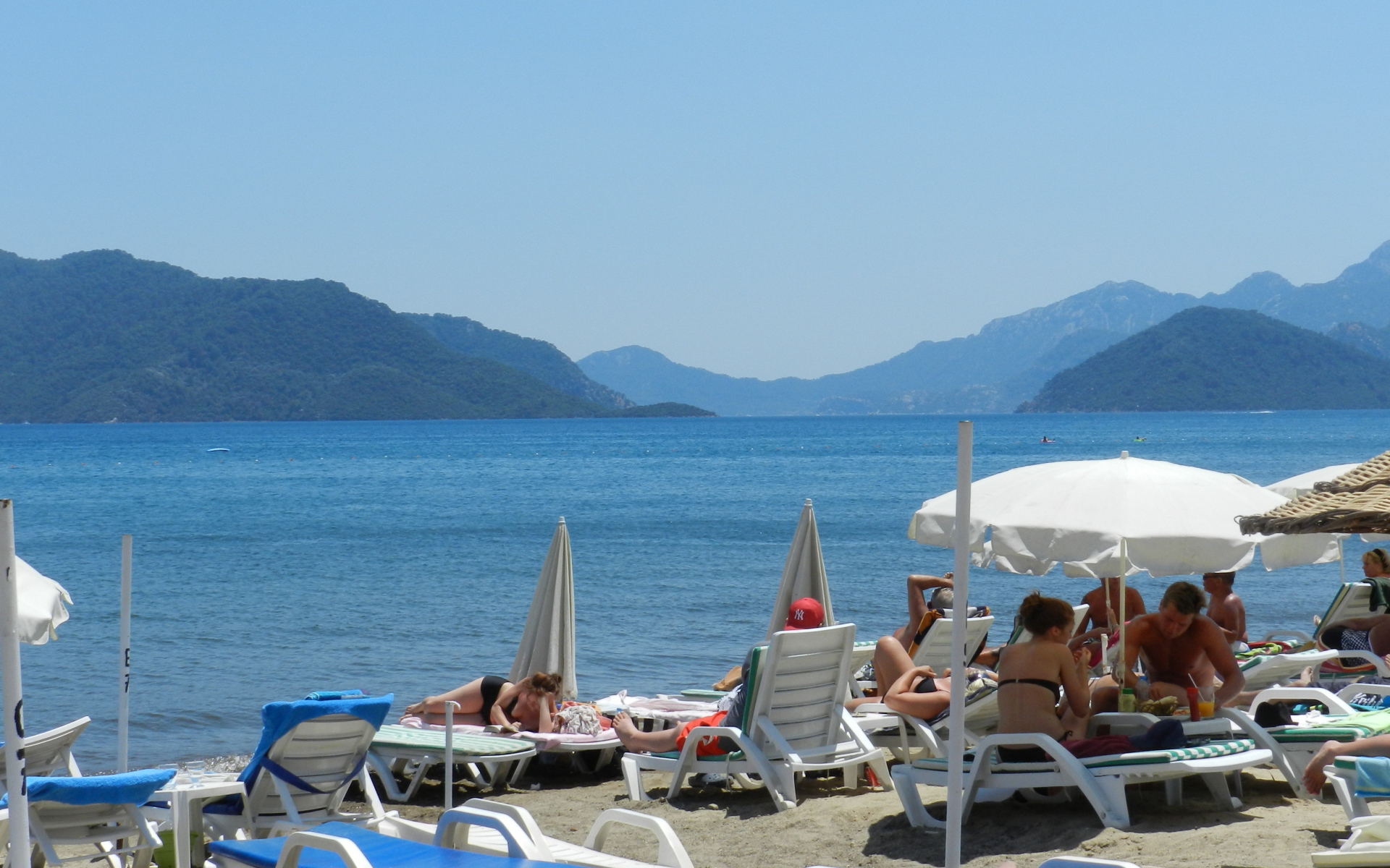 Пляж в Мармарис, Турция