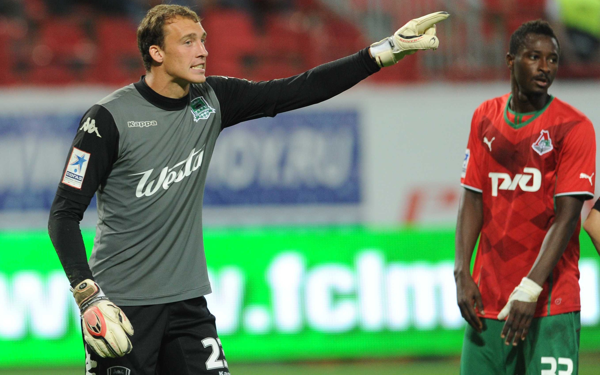 Александр Фильцов вратарь Краснодара на поле