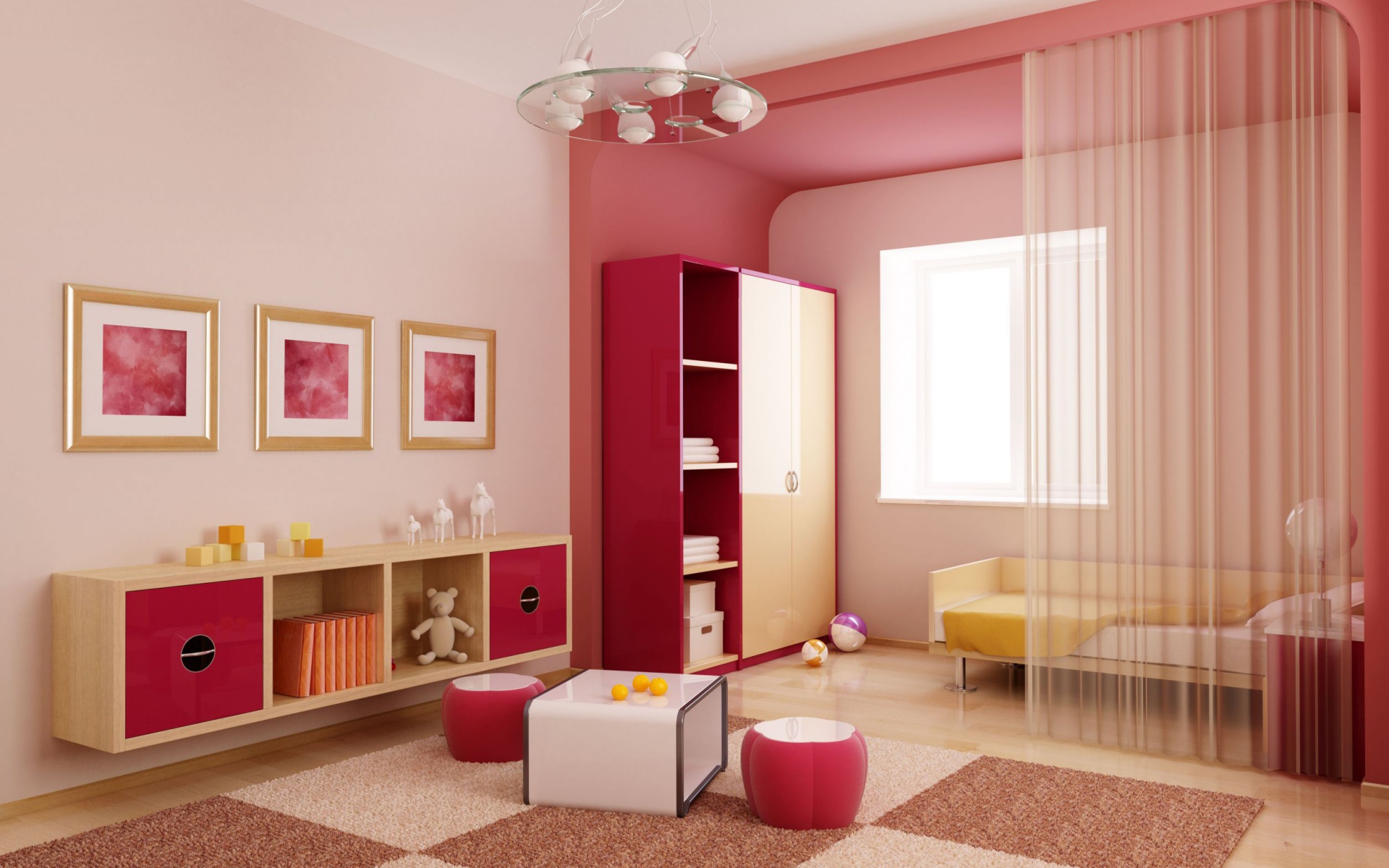 Декоративная занавеска в детской