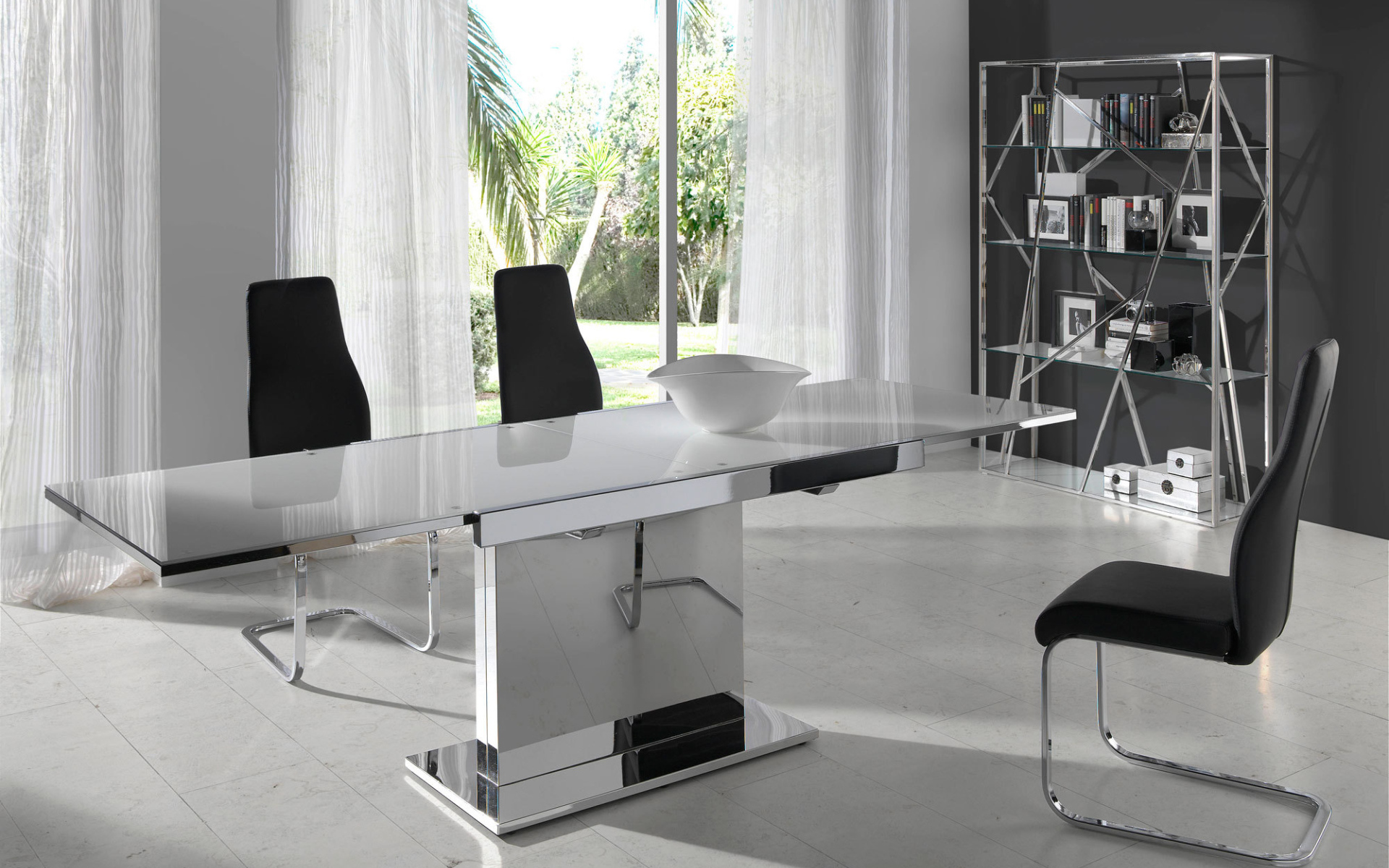 Столовая в стиле хайтек