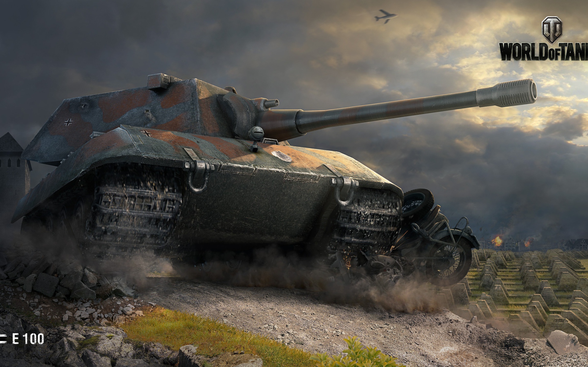 Танк E 100 из игры World of tanks