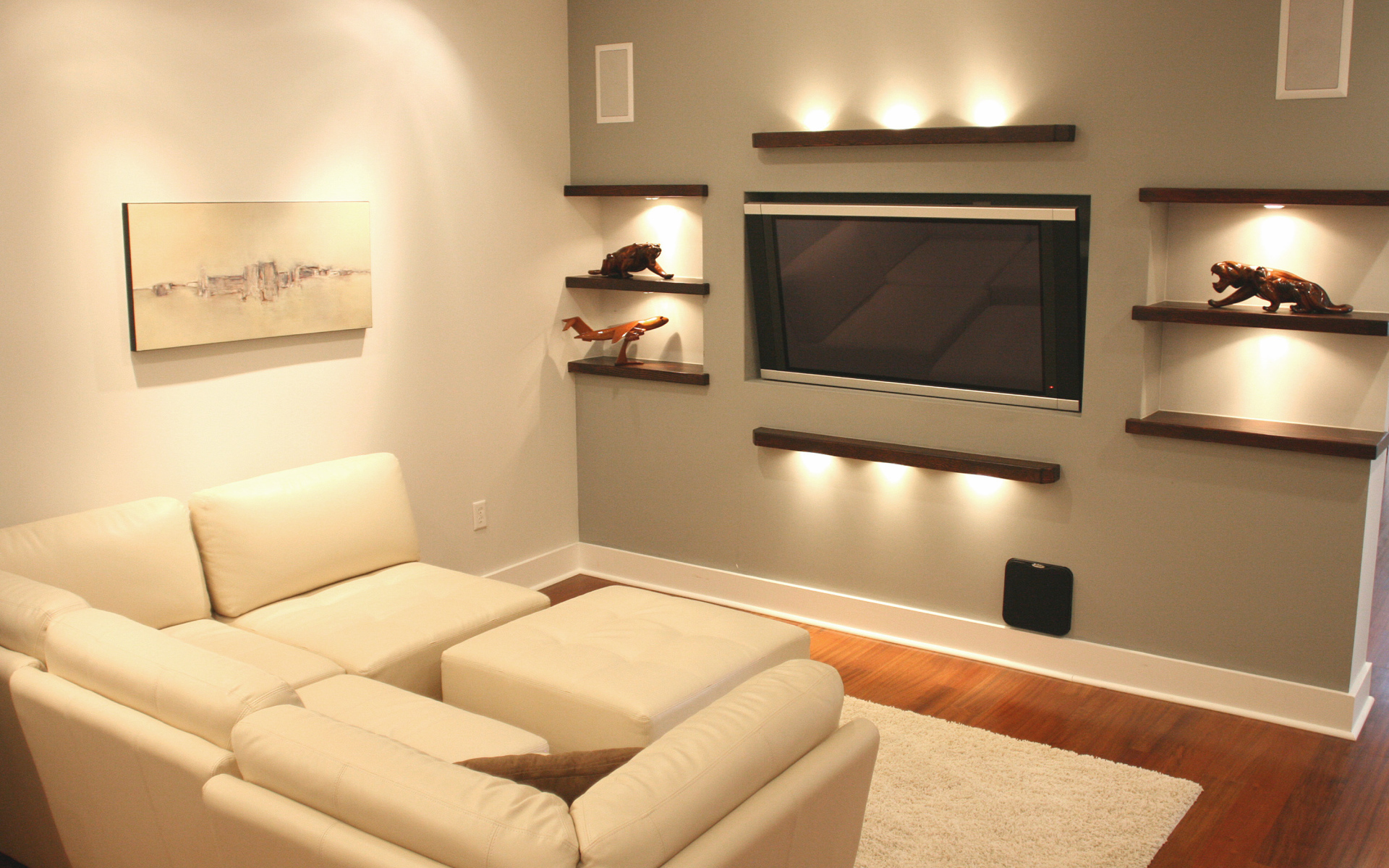 Подсветка в гостиной