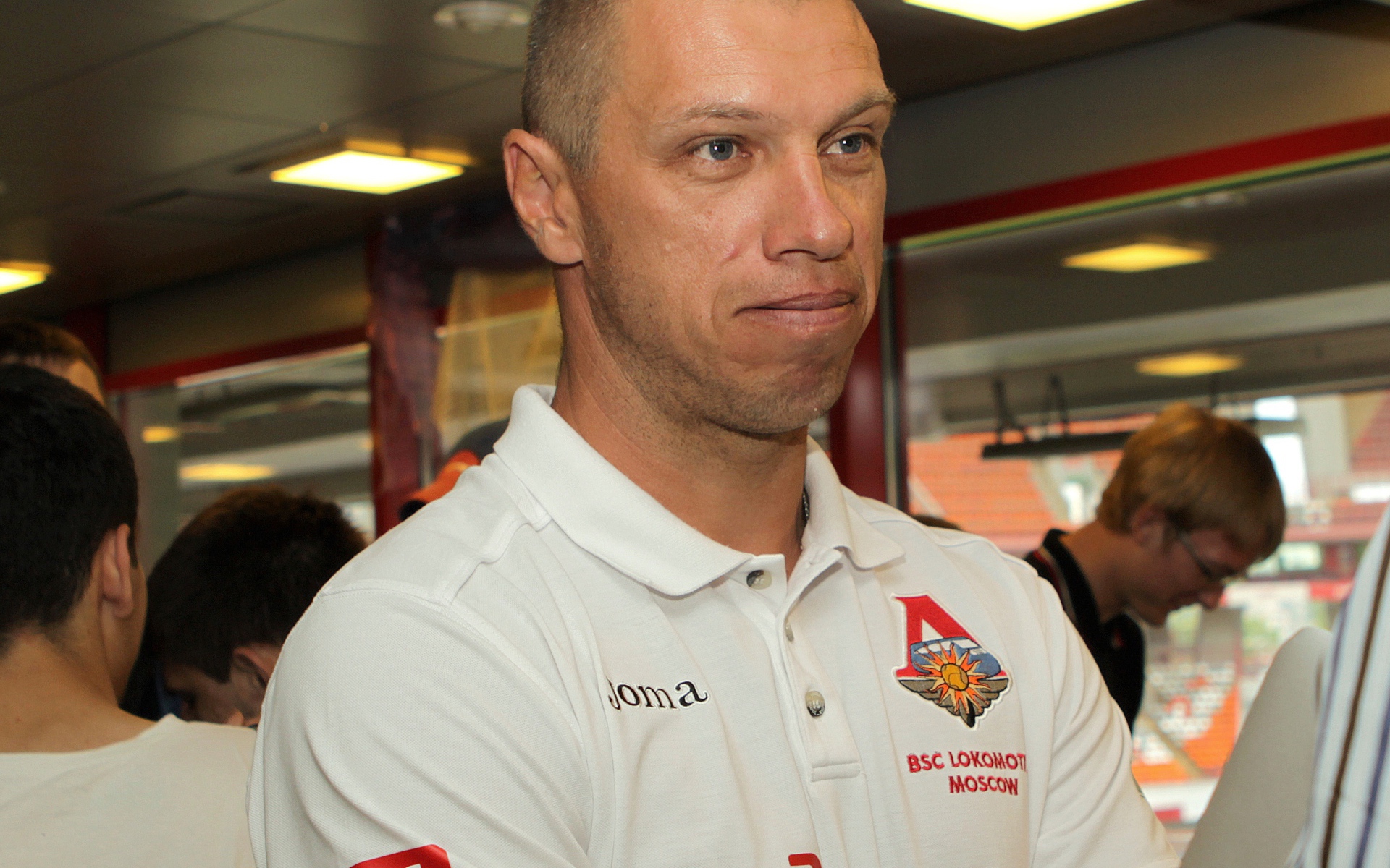 Игрок Локомотива Александр Филимонов