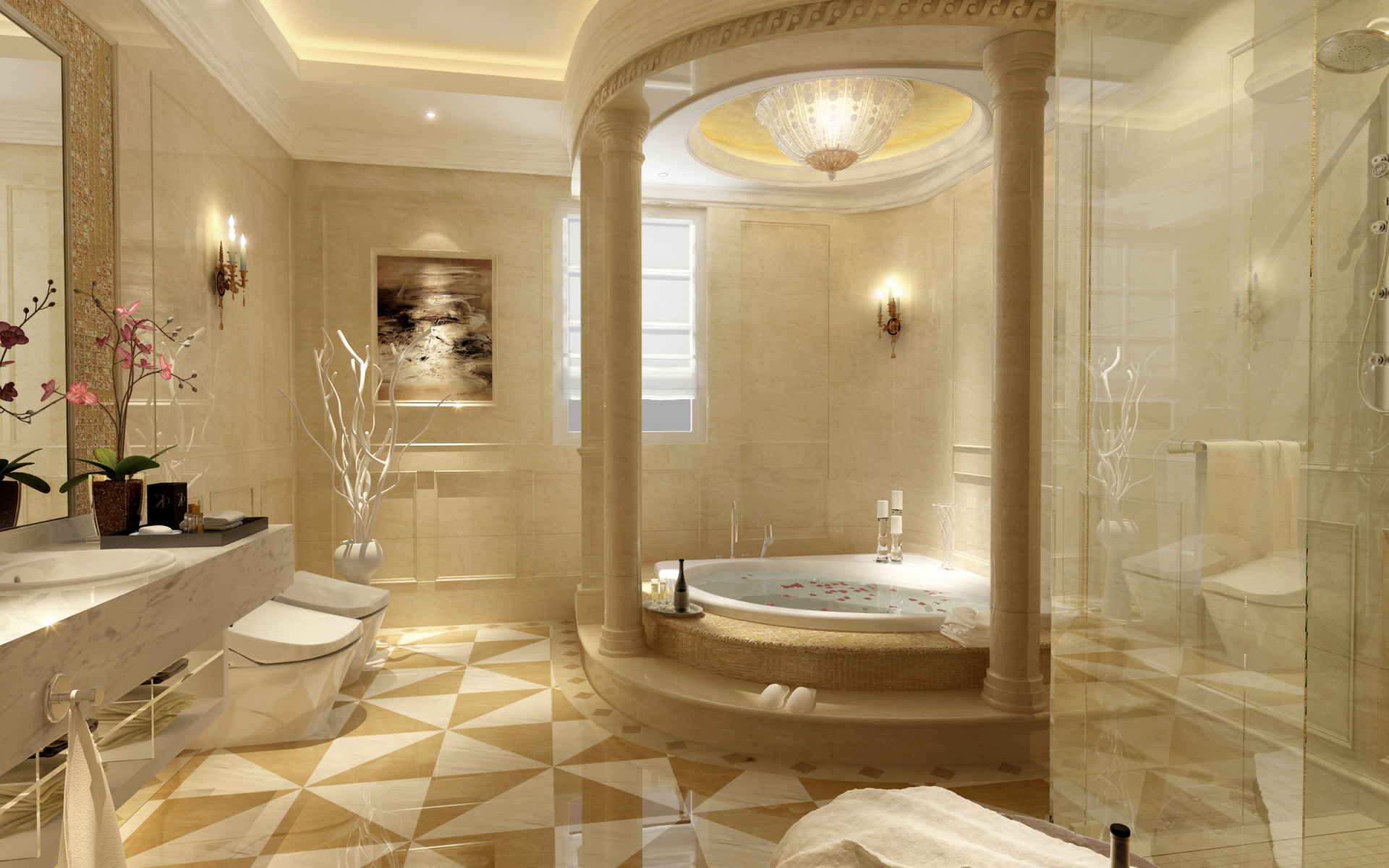 Роскошная ванная комната