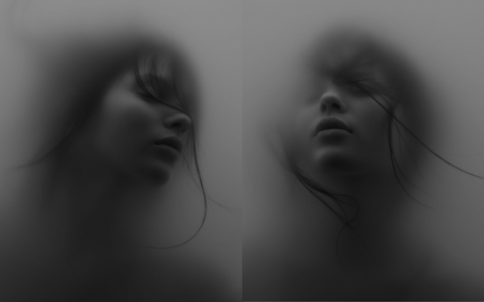 Фотография девушки в тумане