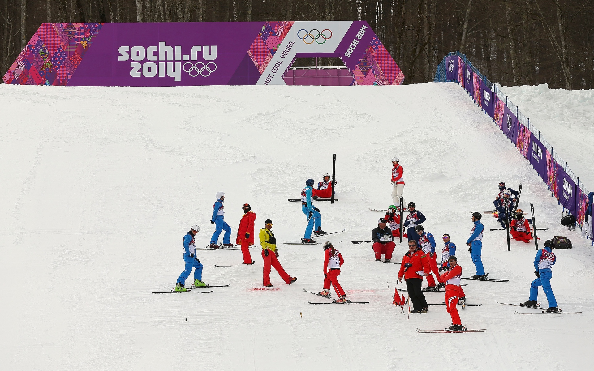 Трасса для фристайла на Олимпиаде в Сочи