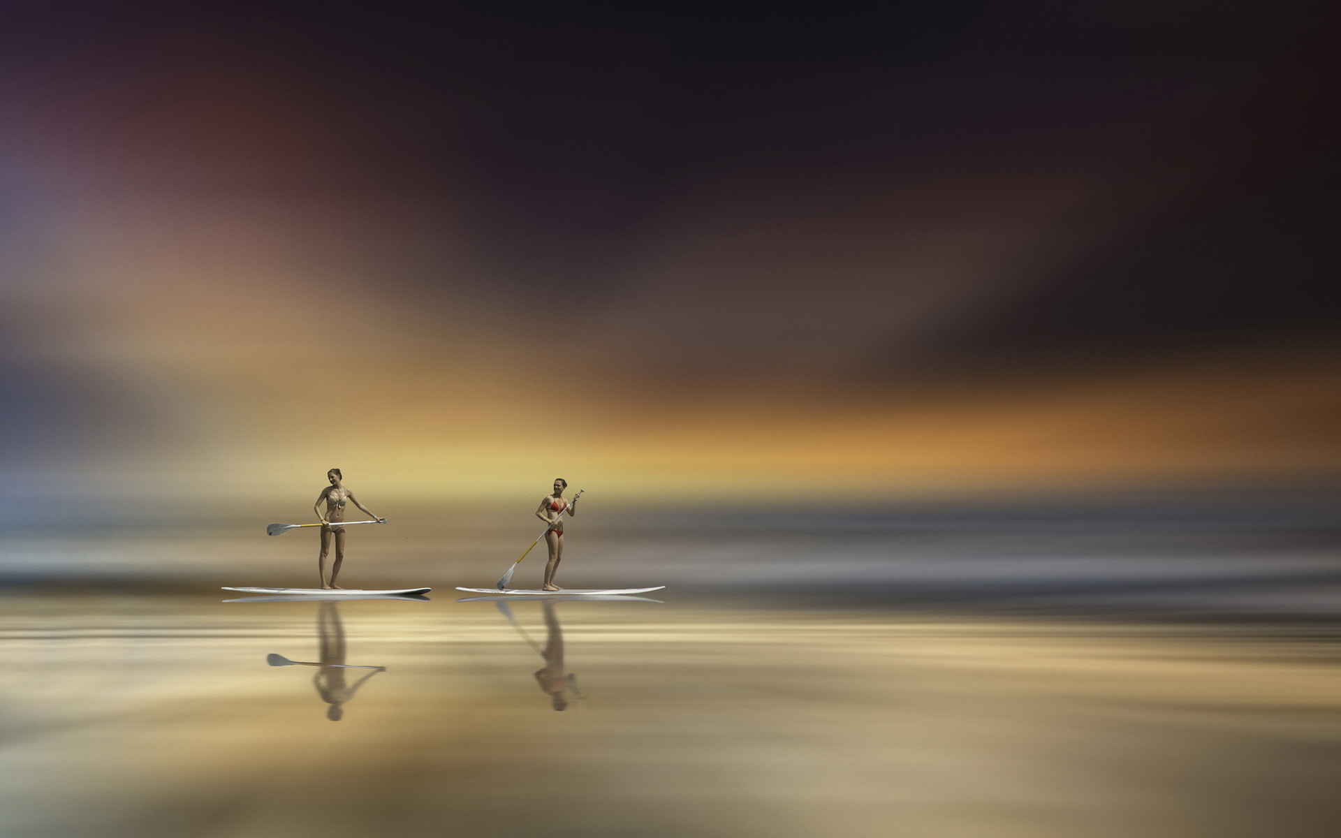 Девушки с веслами