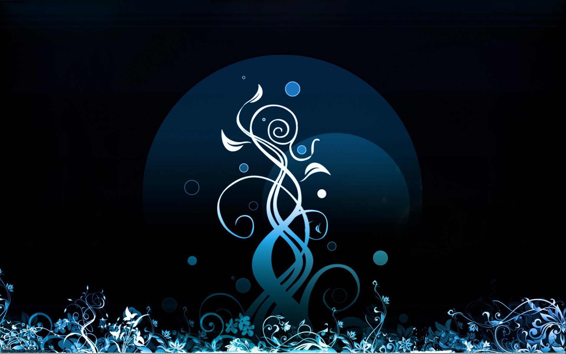 Изящный белый орнамент