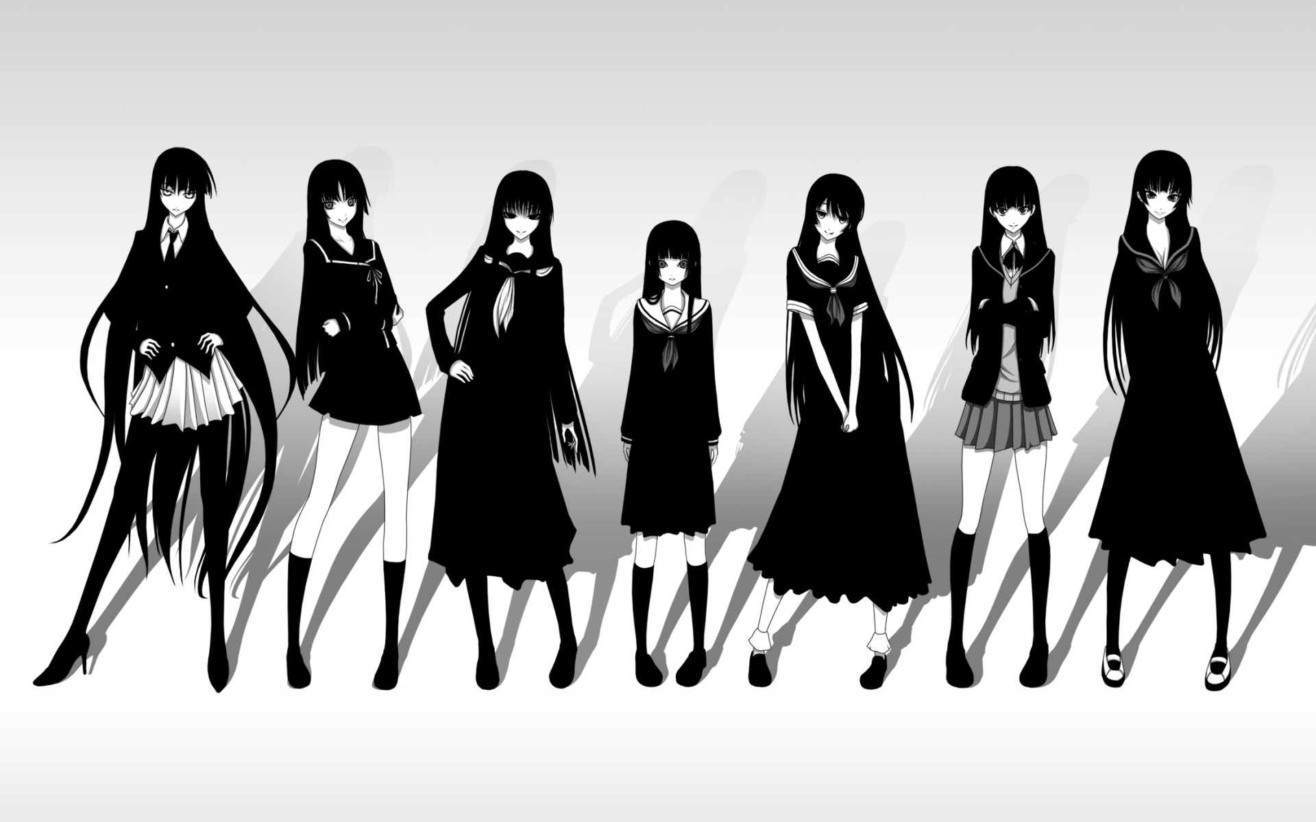 Персонажи аниме Сумеречная дева и амнезия