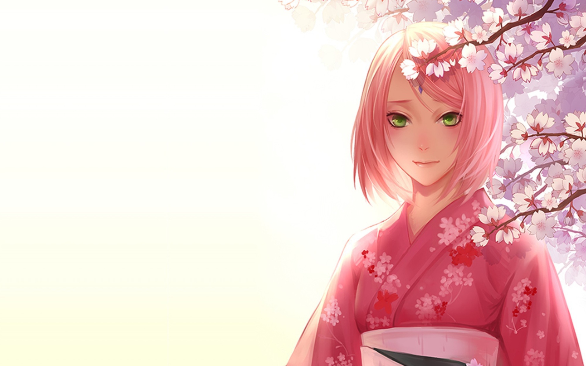 Девушка аниме Сакура Харуно