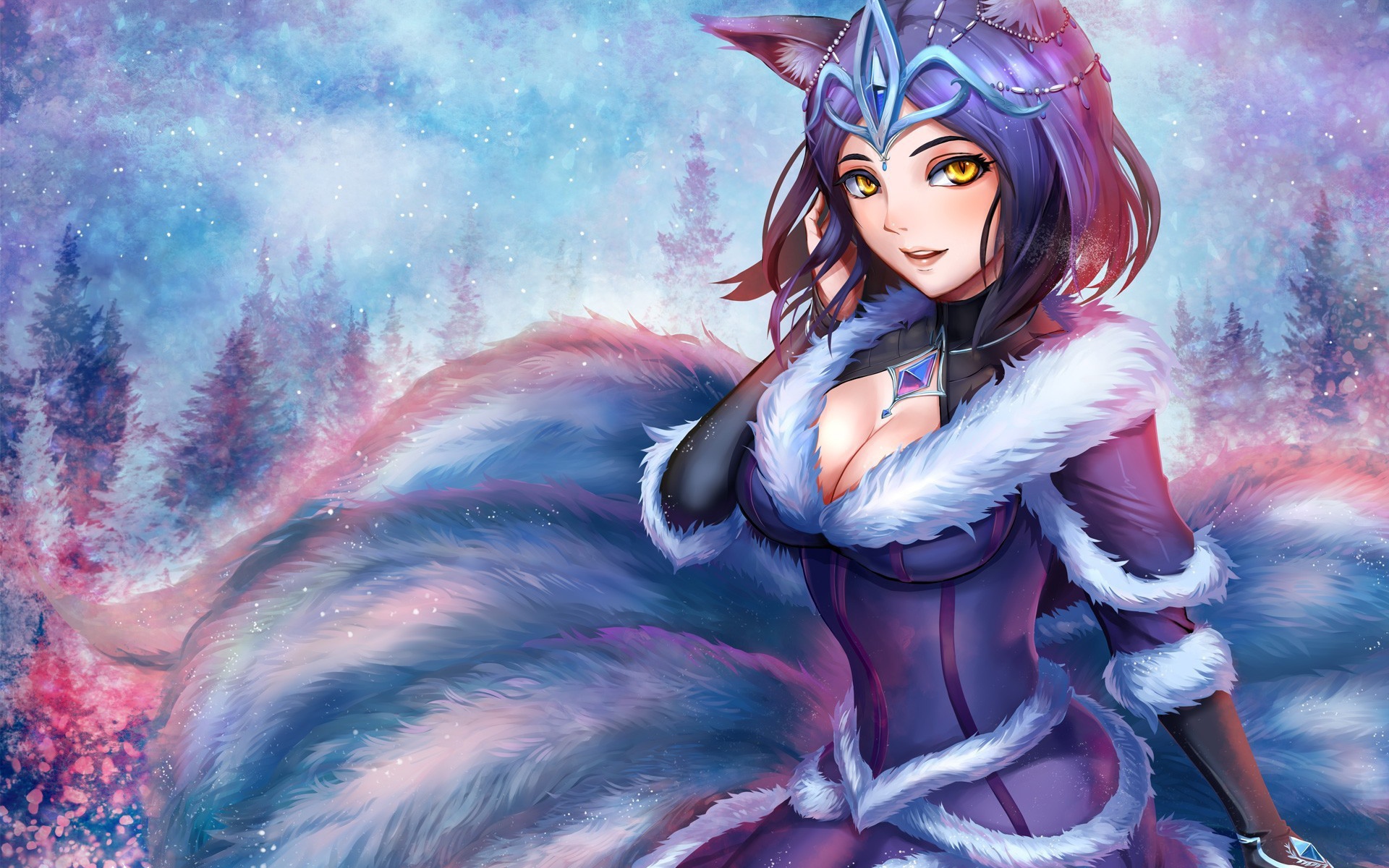 Аниме девушка оборотень