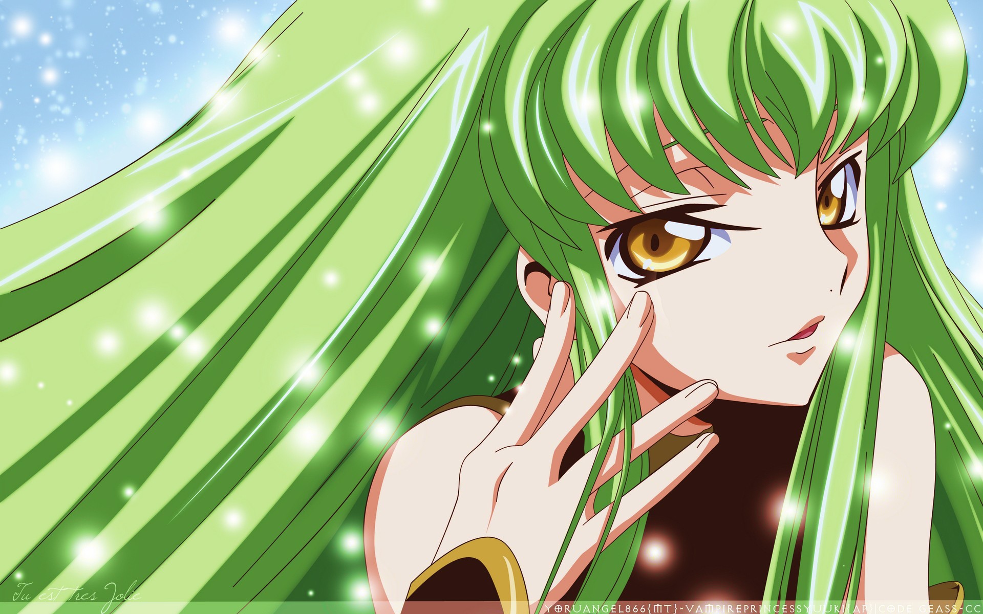 Зеленоволосая девушка аниме, Code Geass
