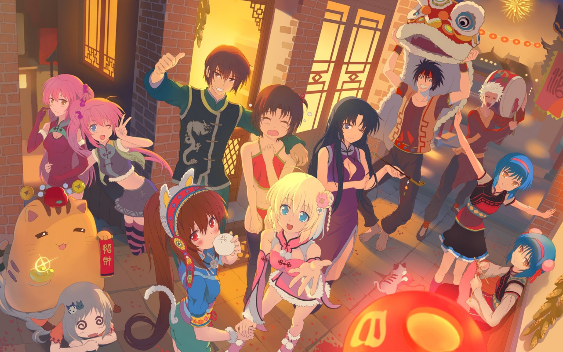 Праздник в аниме Маленькие проказники