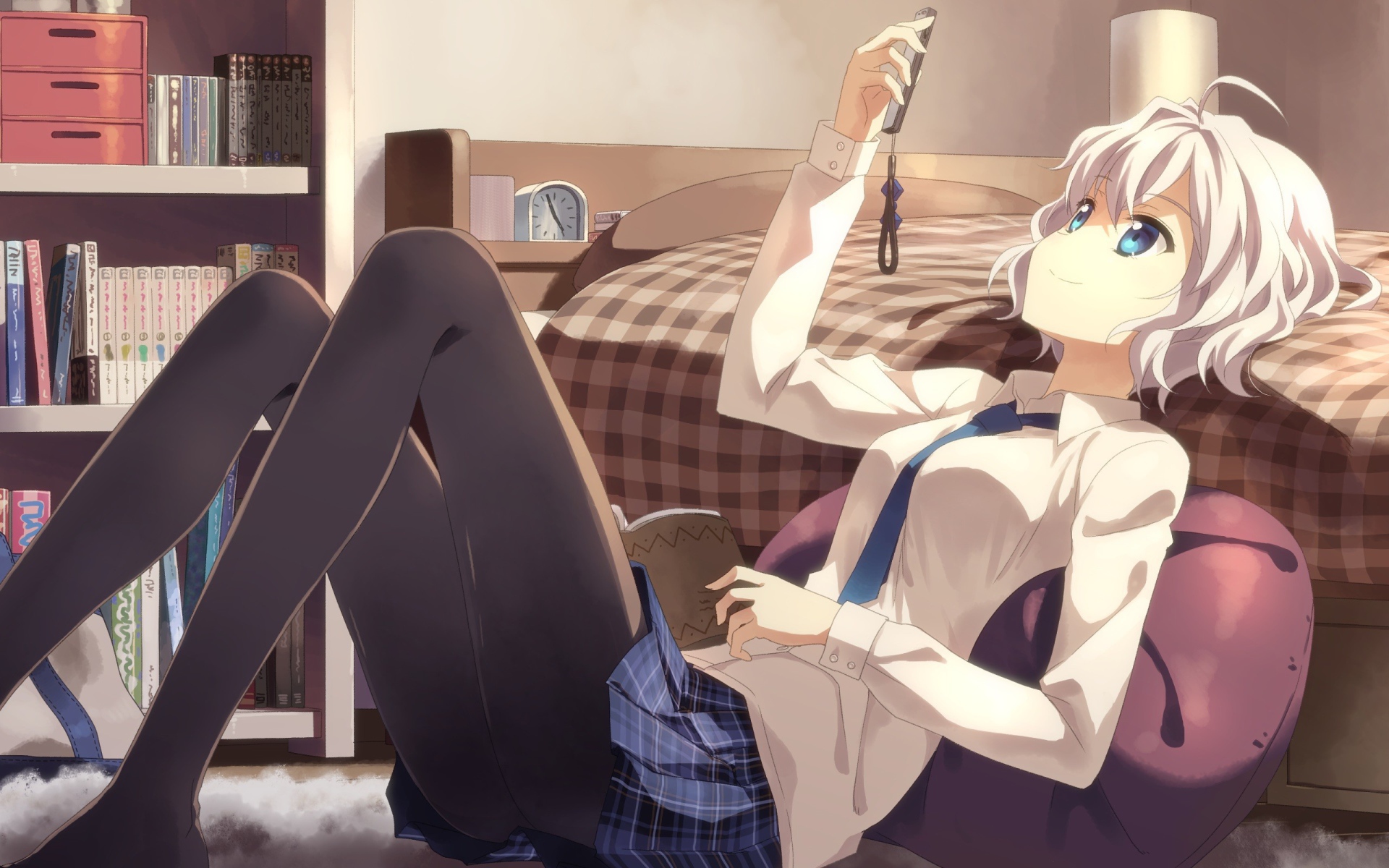 Тацуя Юкки в своей комнате, аниме