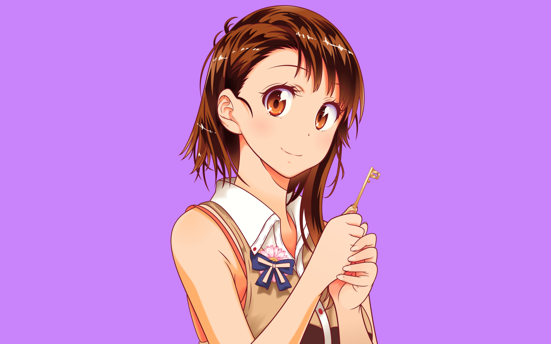 Ключ в руке девушки аниме Onodera Kosaki