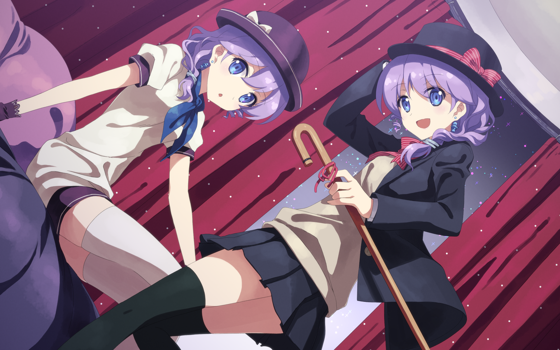 Две подруги в аниме DJ Max