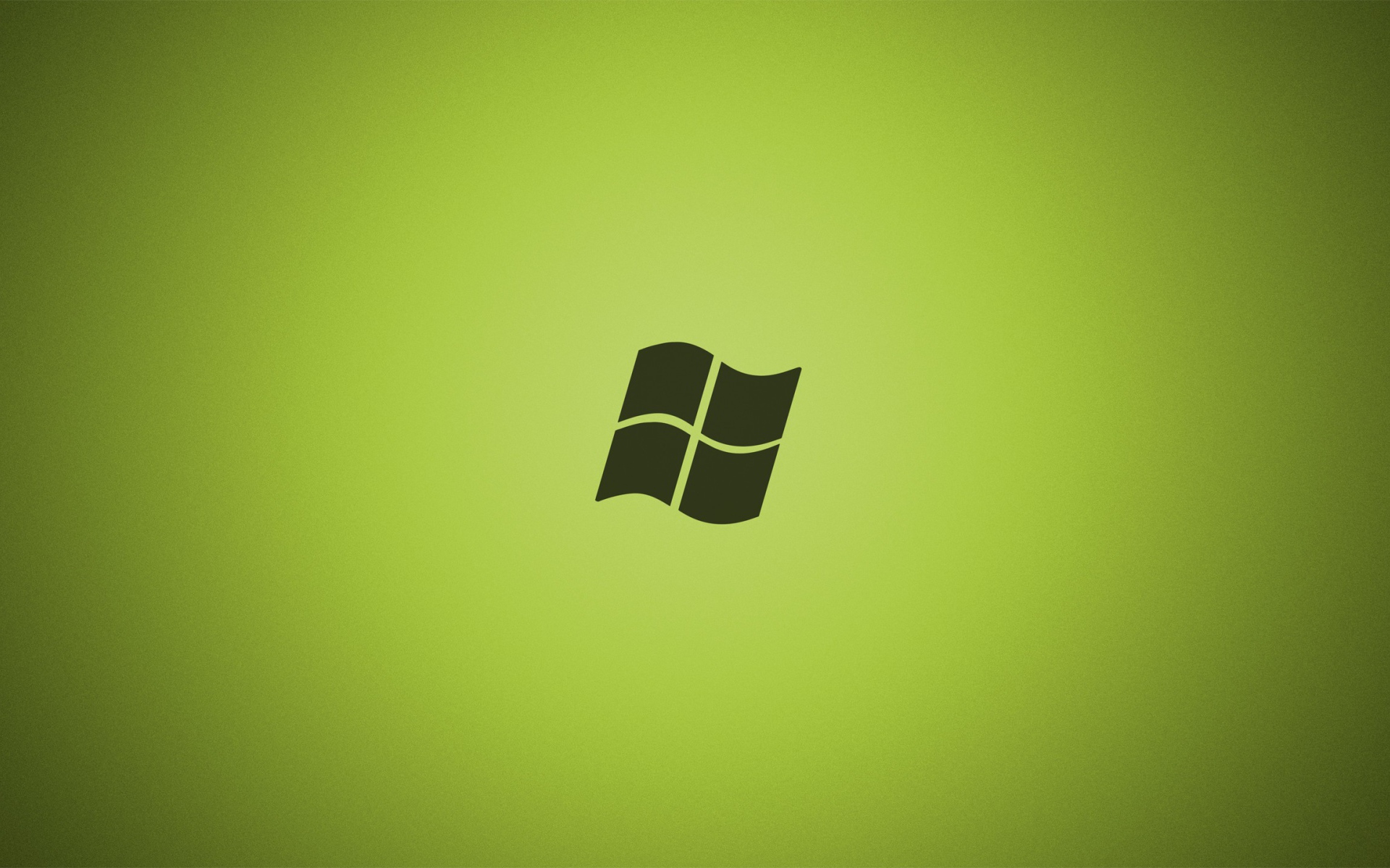 Серый логотип Майкрософт, зеленый фон