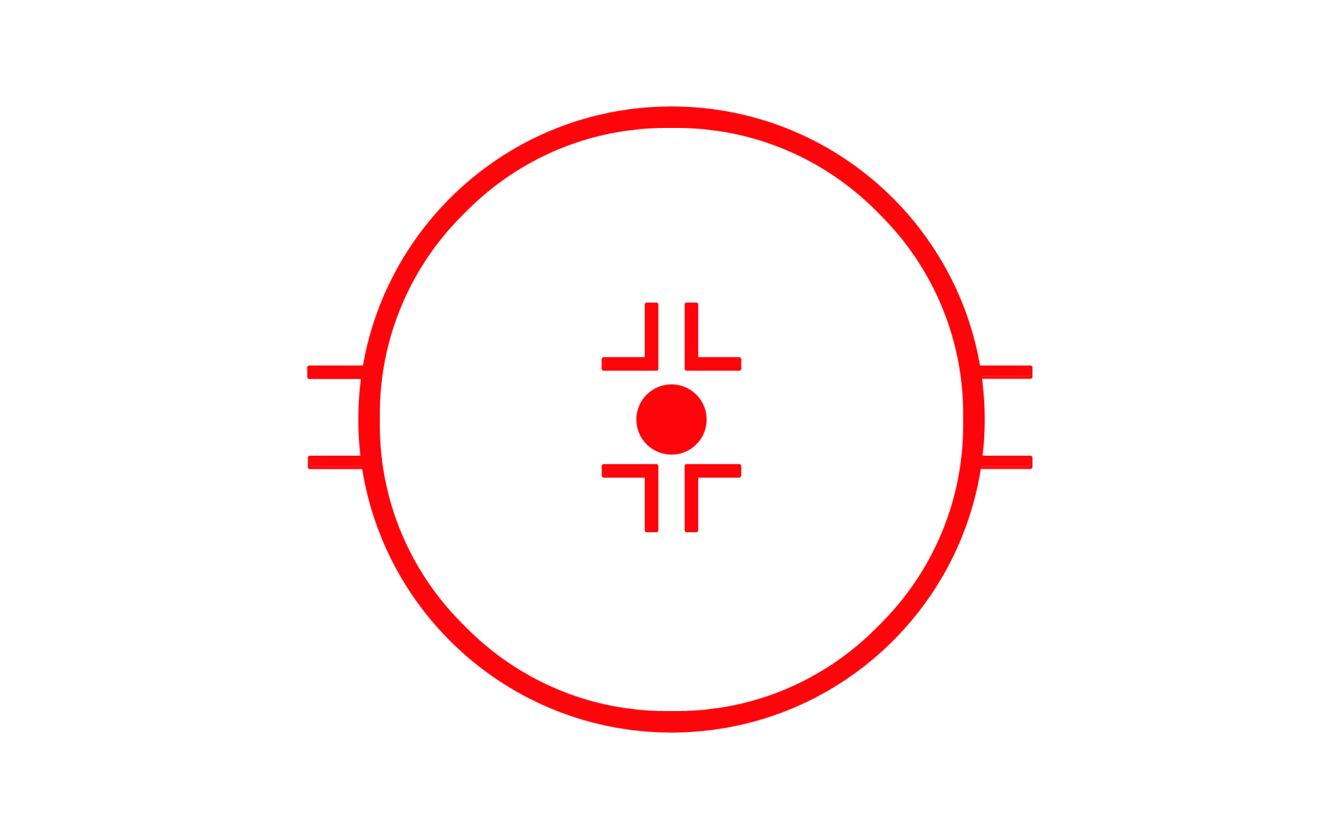 Красная мишень на белом фоне