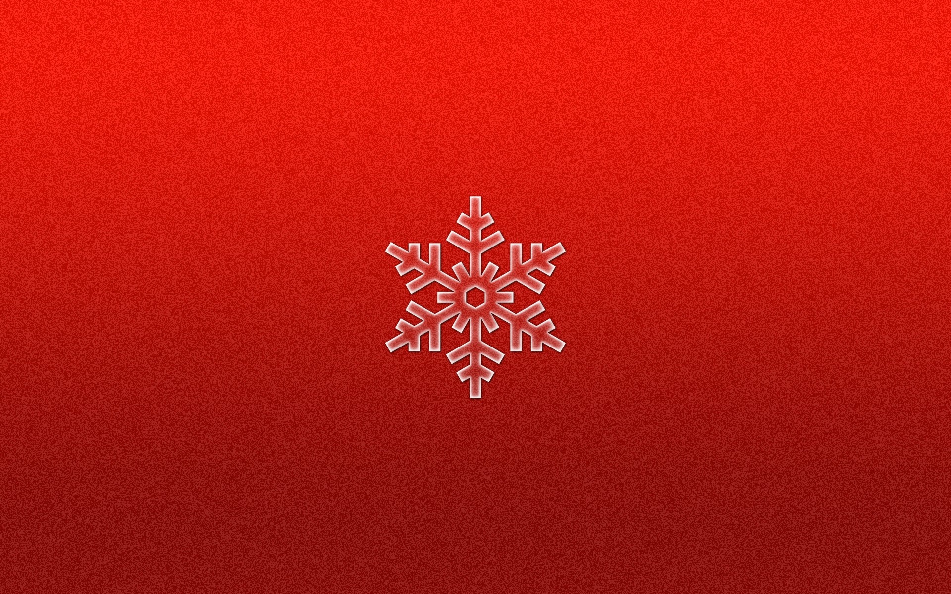 Снежинка на красном фоне